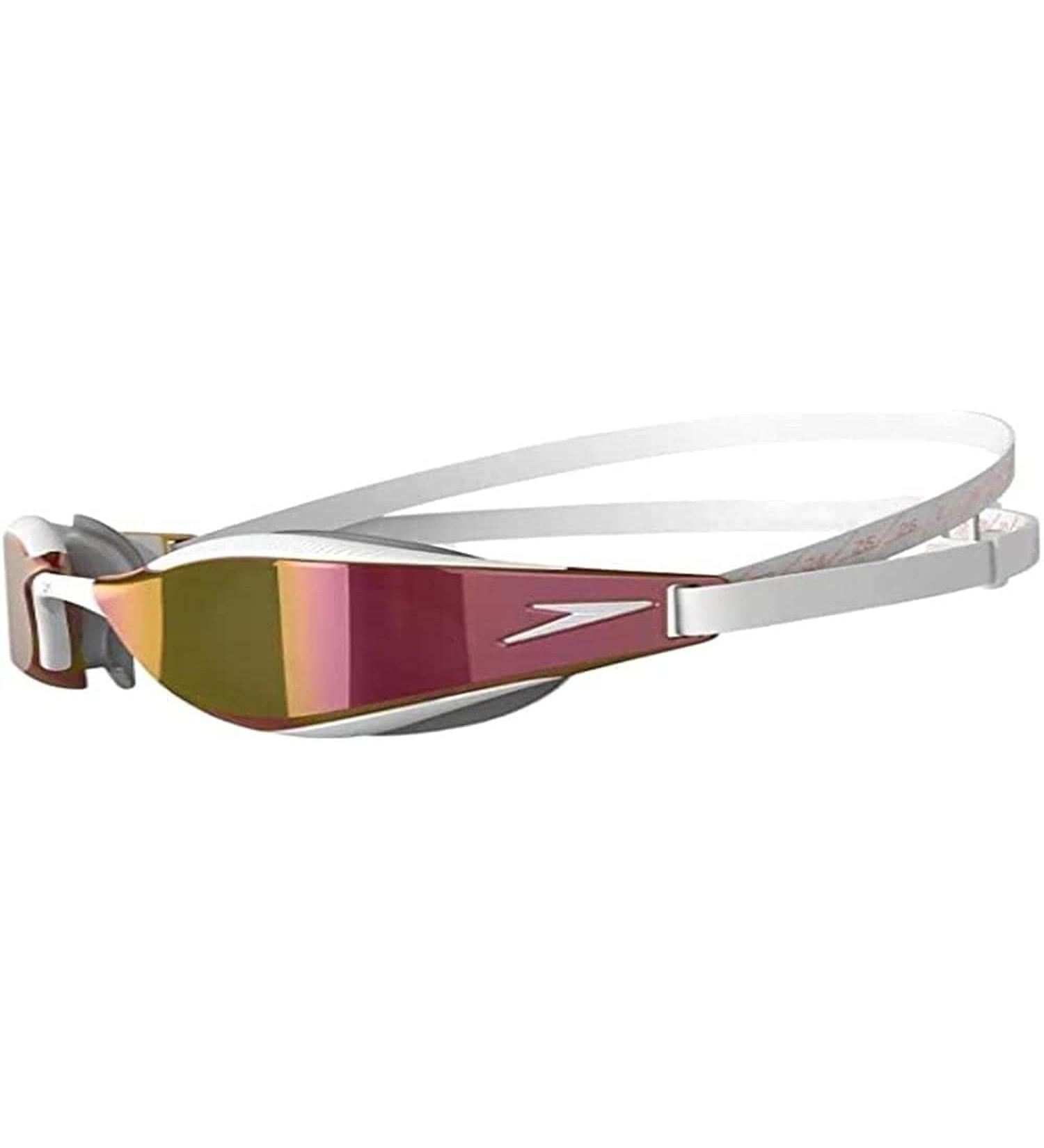 Speedo Unisex Fastskin Hyper Elite Goggles - White/Oxide Grey/Rose Gold | One Size - International Shipping Available - Buy Online on GoSupps.com