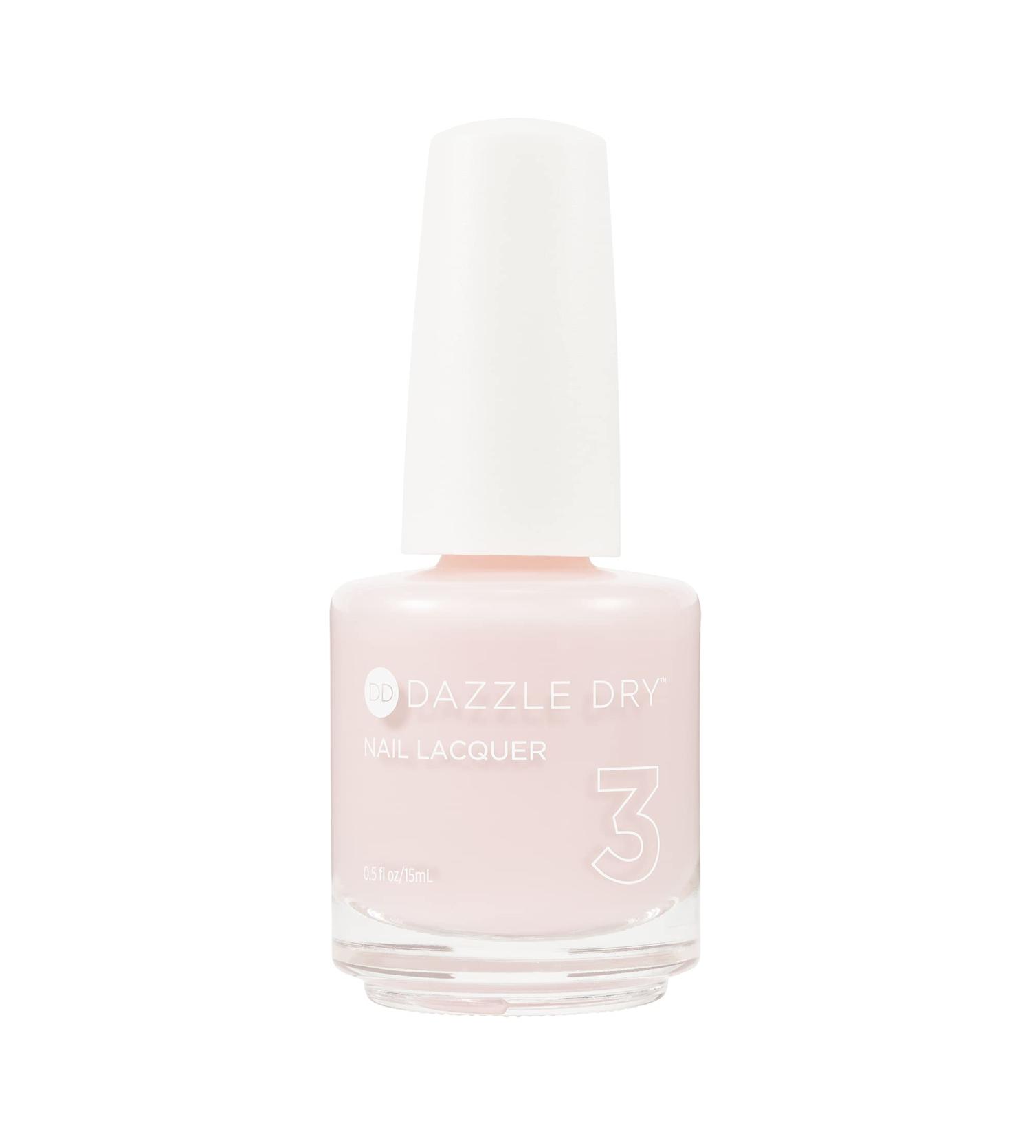 Dazzle Dry Nail Lacquer - Step 3 Strawberry Macaron | Semi-Sheer Pale Strawberry Polish 0.5 fl oz - International Shipping Available - Buy Online on GoSupps.com