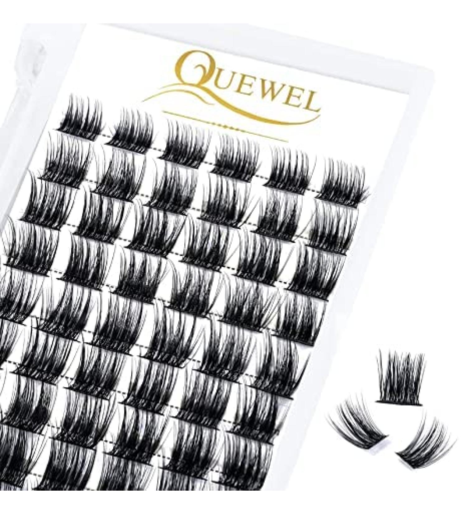 Buy Quewel Individual Eyelash Clusters C Curl Mix 8-16mm - DIY Eyelash Extensions for Stunning Eye Makeup - 1 Piece Pack - Buy Online on GoSupps.com