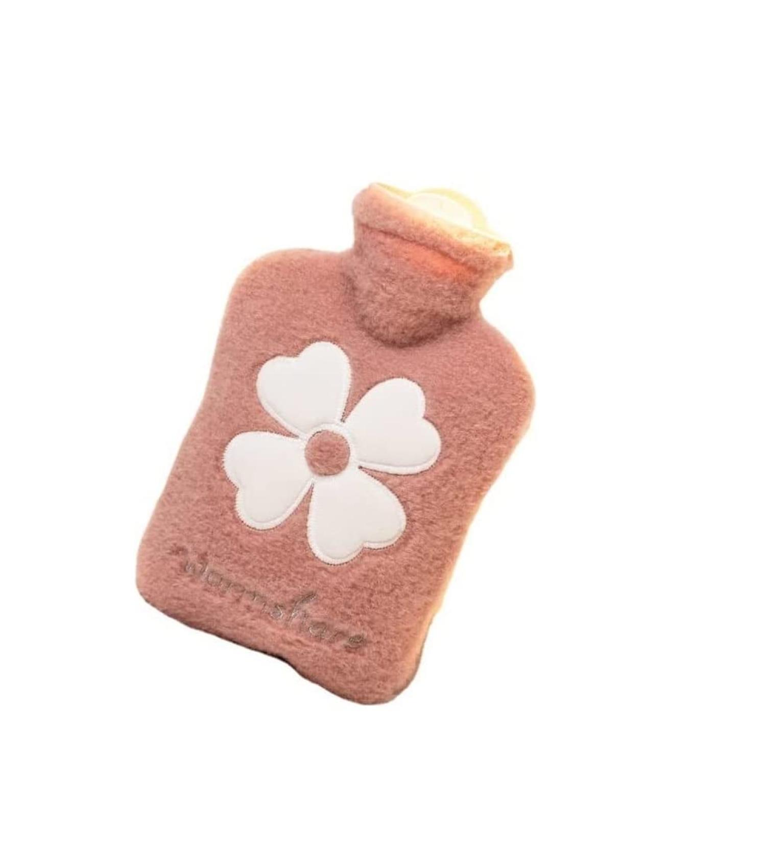 Coolon 1000ML Hot Water Bottle with Cover | 2-in-1 Water Bag for Cold & Hot Compress | Mini Hot Water Bottle for Women, Seniors & Children | Great Gift in Pink - Buy Online on GoSupps.com