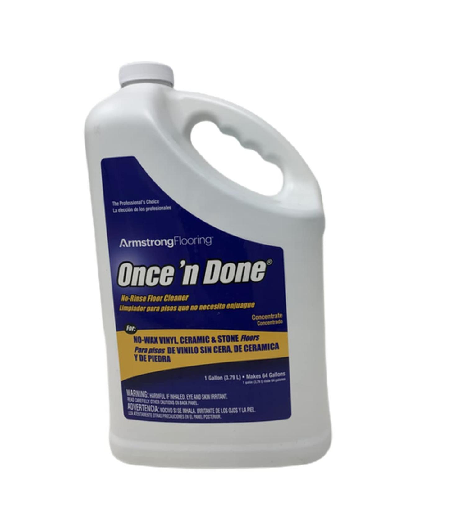 Armstrong 330408 Once 'N Done Concentrated Floor Cleaner, 1-Gallon 1 Gallon