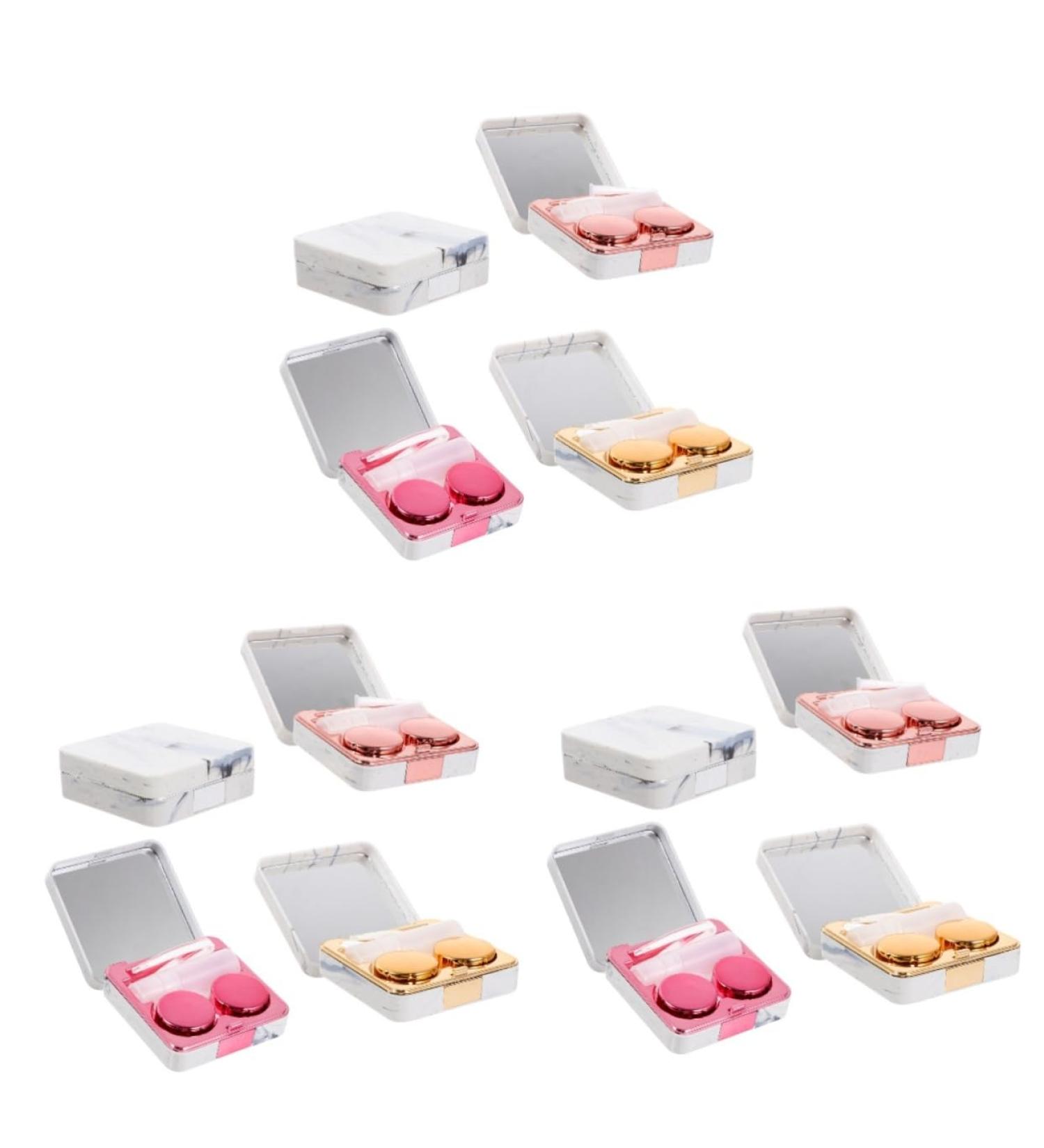 Buy Healeeved 12-Piece Quadratic Glasses Case & Lens Storage - Marble Travel Makeup Box with Protective Covers - International Shipping Available - Buy Online on GoSupps.com