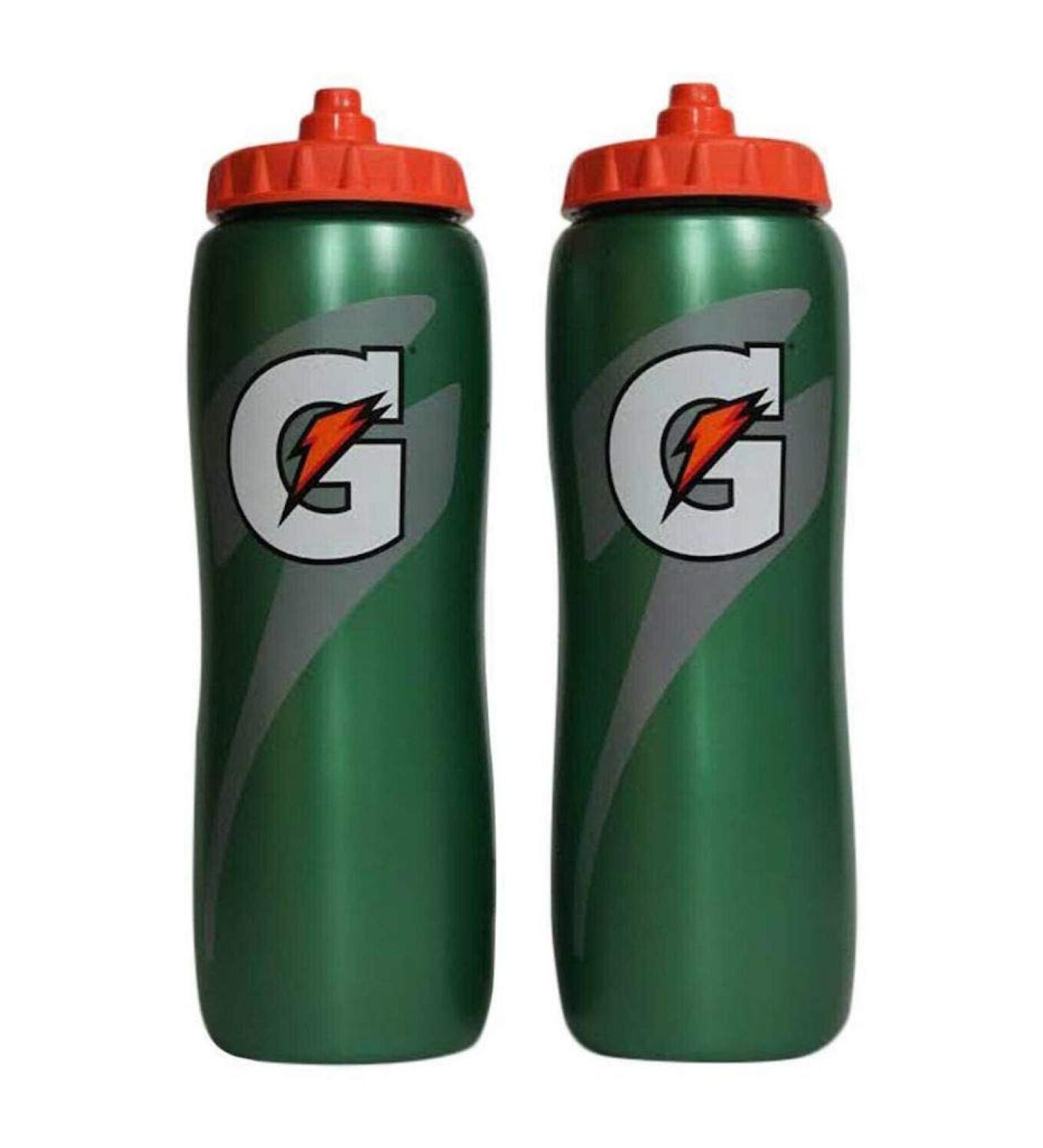 Gatorade 32 Oz Squeeze Water Sports Bottle - Pack of 2, New Easy Grip Design - Buy Online on GoSupps.com
