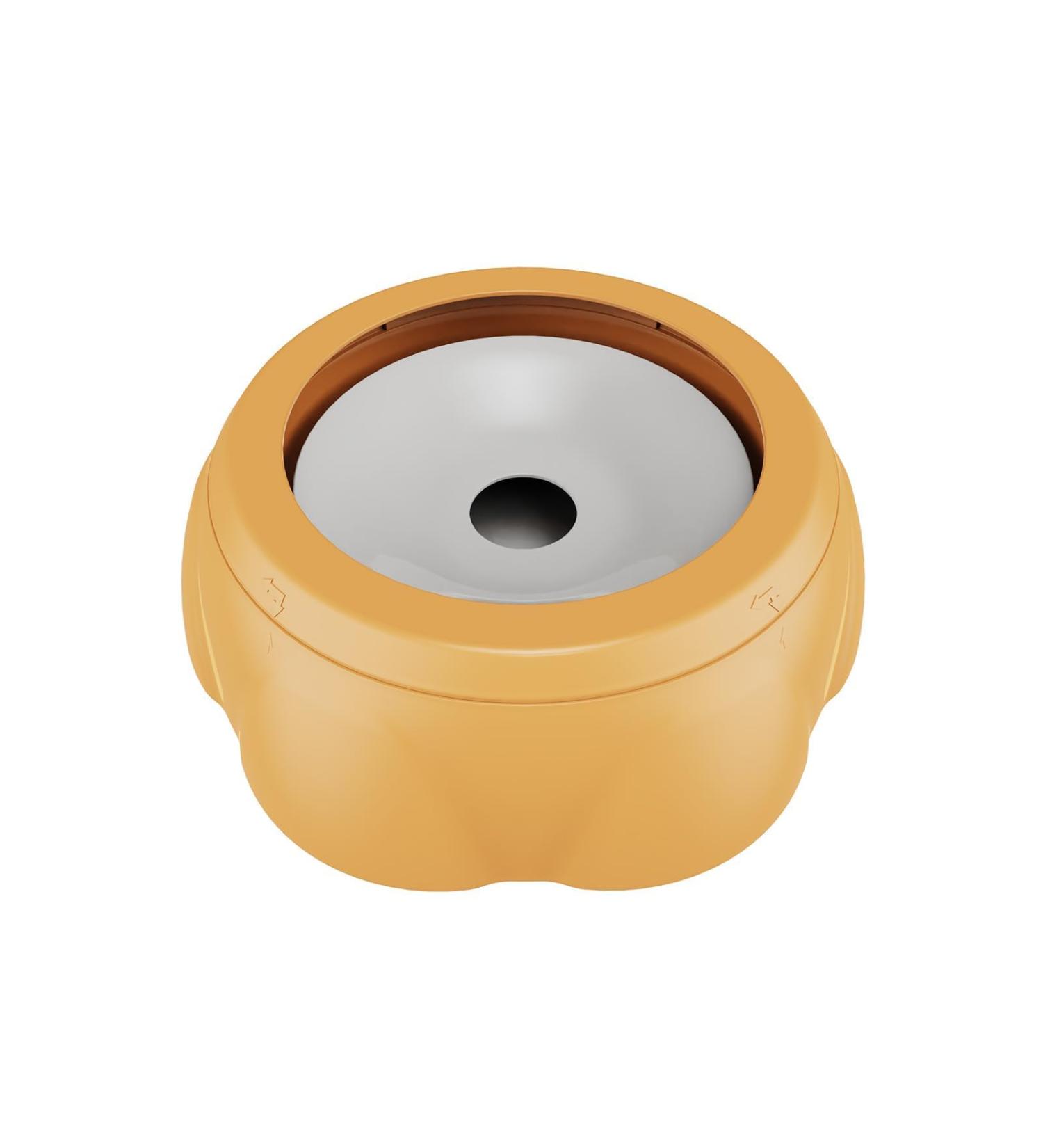 Leak-Proof Wasserne Bowl for Dogs - 1.1L Anti-Splash Water Dispenser in Orange | Ideal for Cats & Dogs - Buy Online on GoSupps.com