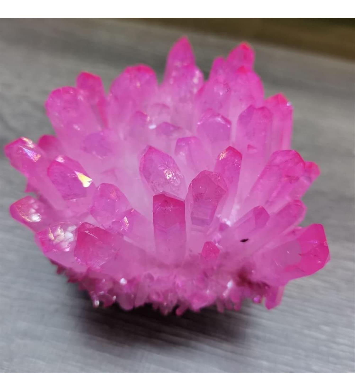 Natural Crystal Rough Decorative Ornaments 300-400g Electroplated Natural Cluster Raw Rock Quartz Flowers Aura Stones Gift Modern House Decor - Buy Online on GoSupps.com