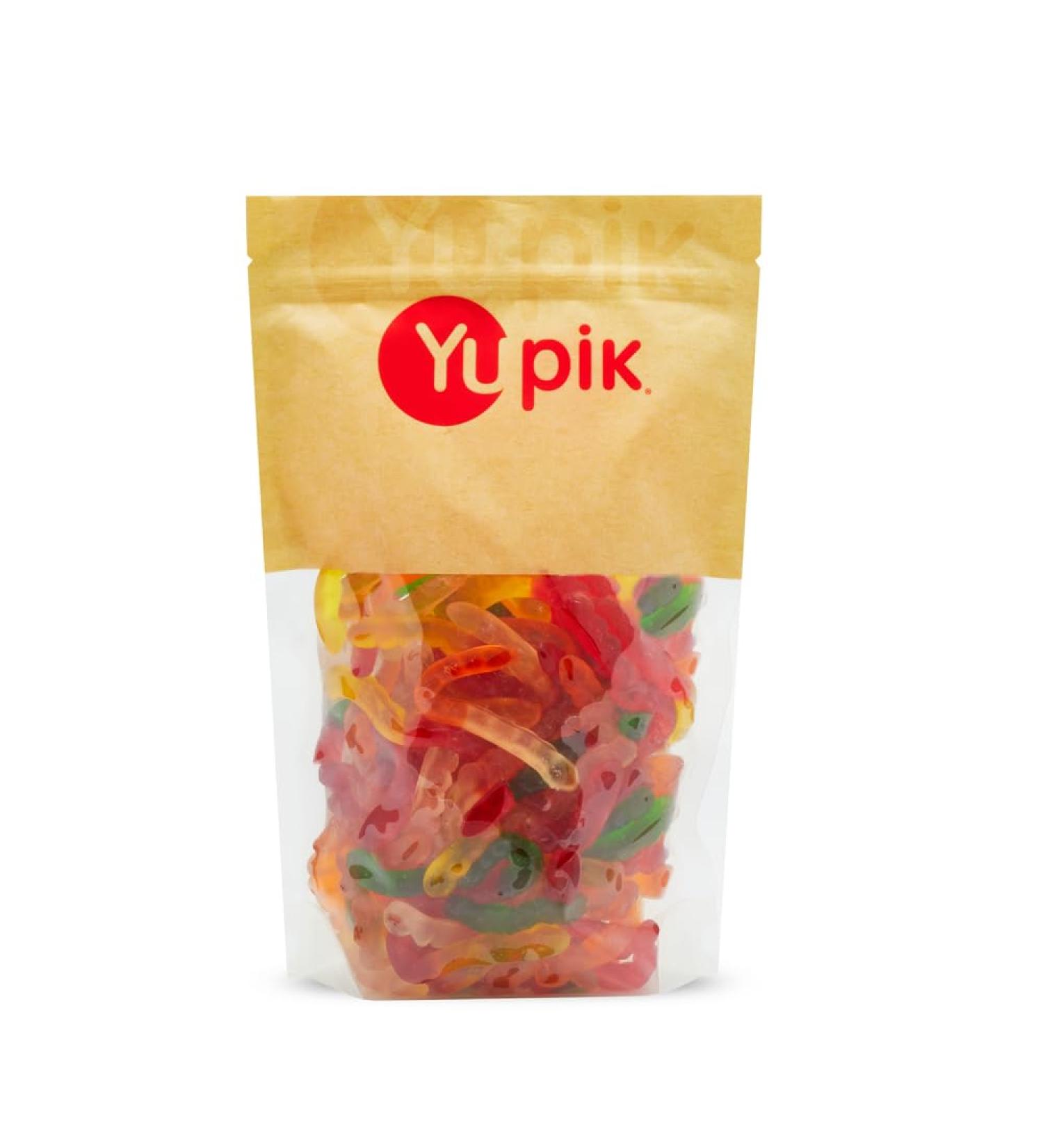 Yupik Gummy Worms 1 kg Gluten-Free Dual-Colored Fruity Flavors Soft & Chewy 4" Gummies Fun Treat Sweet Candy Delicious Snack Ideal for Gifting Holidays & Baking - Buy Online on GoSupps.com