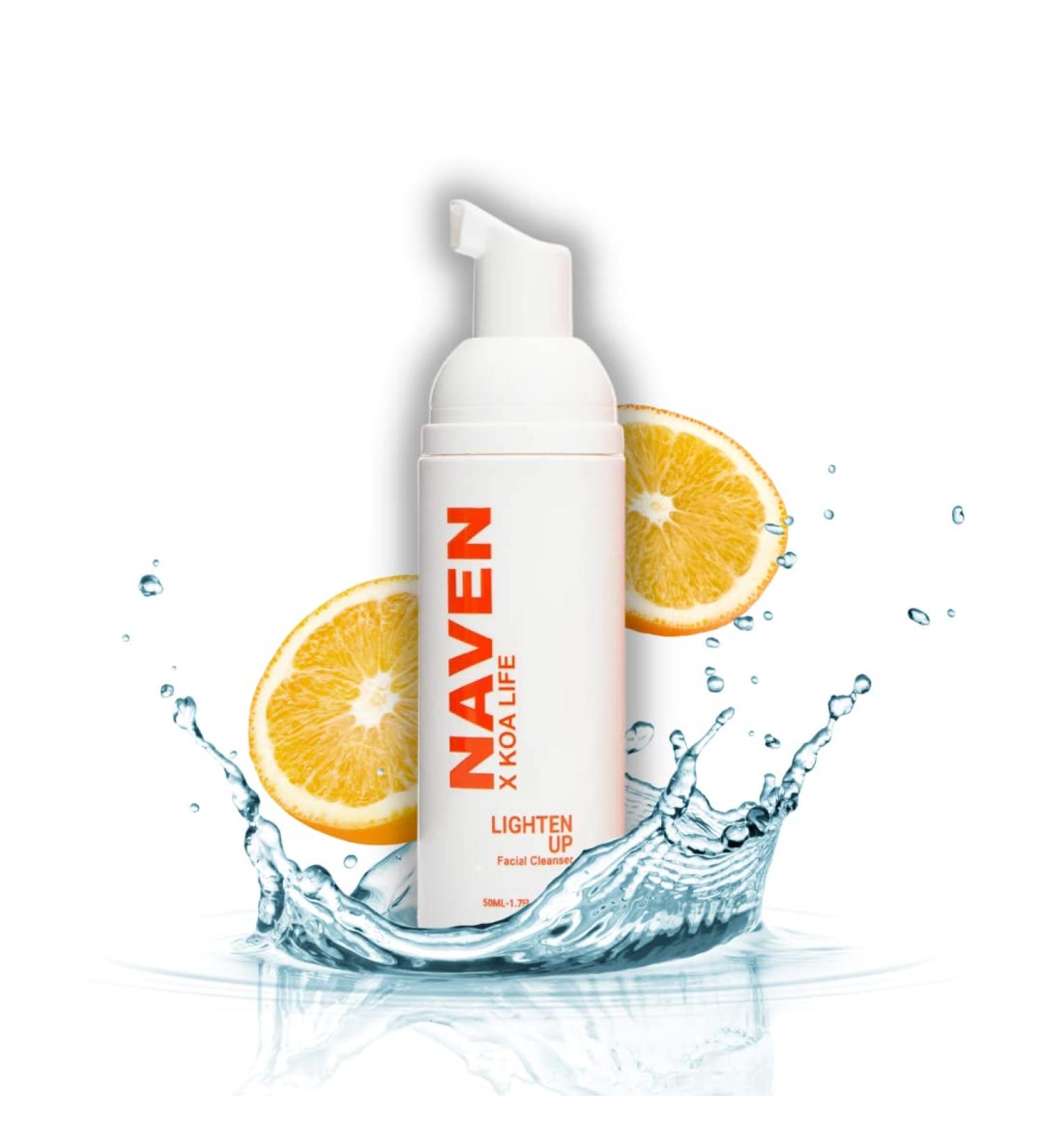KOA LIFE X NAVEN Anti-Blemish Facial Foam Cleanser - Purifies Skin with Vitamin C & Organic Ingredients | 1.7 Fl Oz - International Shipping Available - Buy Online on GoSupps.com