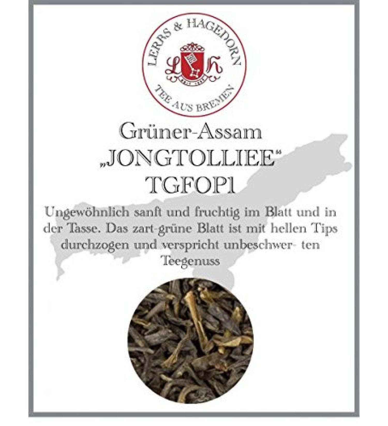 Lerbs & Hagedorn Assam tea TGFOP1 Type "JONGTOLLIEE" Green 2 kg