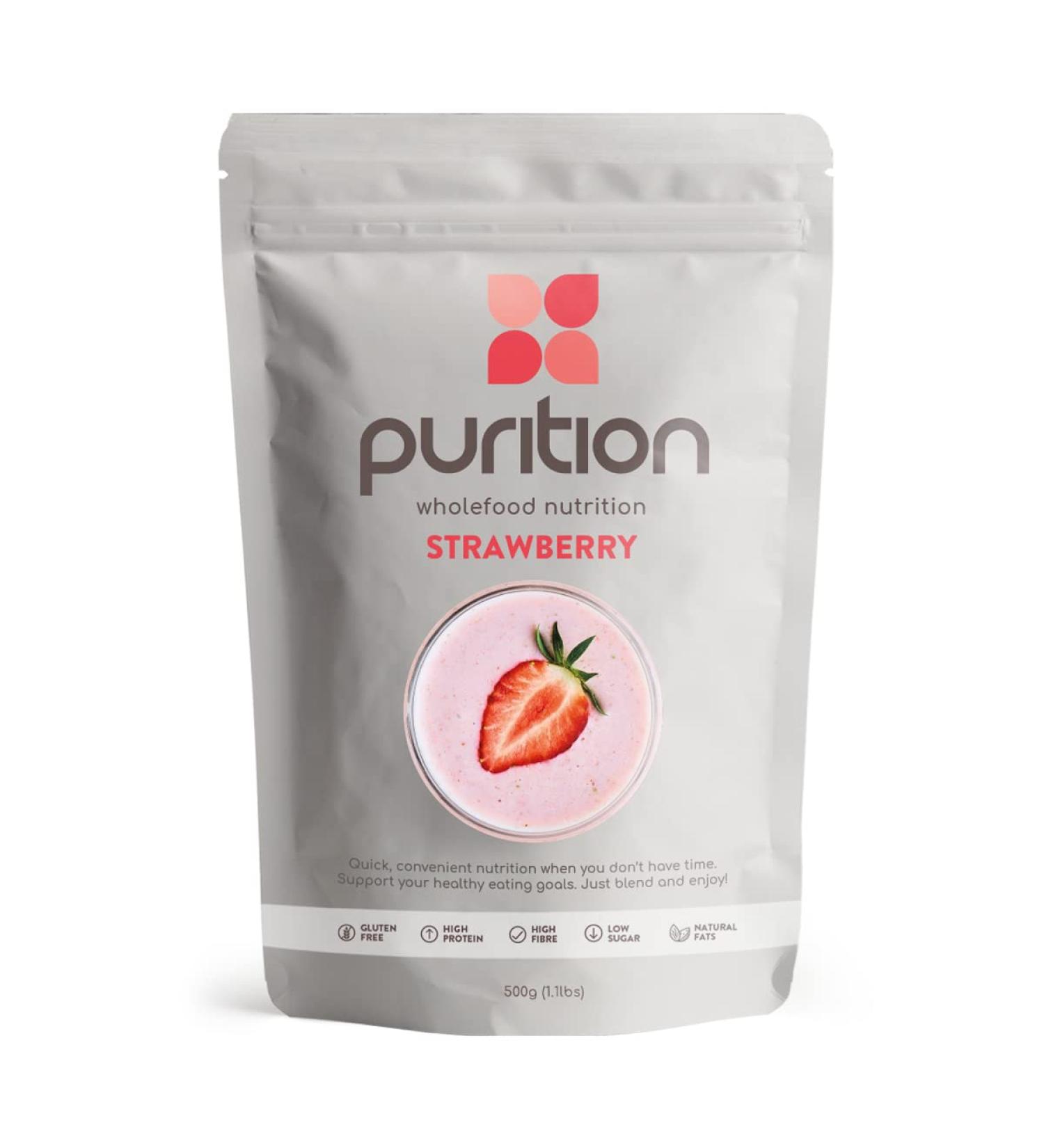 Milk-shake Prot in et Di t tique la Fraise (500 g) id al pour la perte de poids et la r cup ration apr s l effort - substitut de repas 100% naturel smoothie petit d jeuner - Buy Online on GoSupps.com