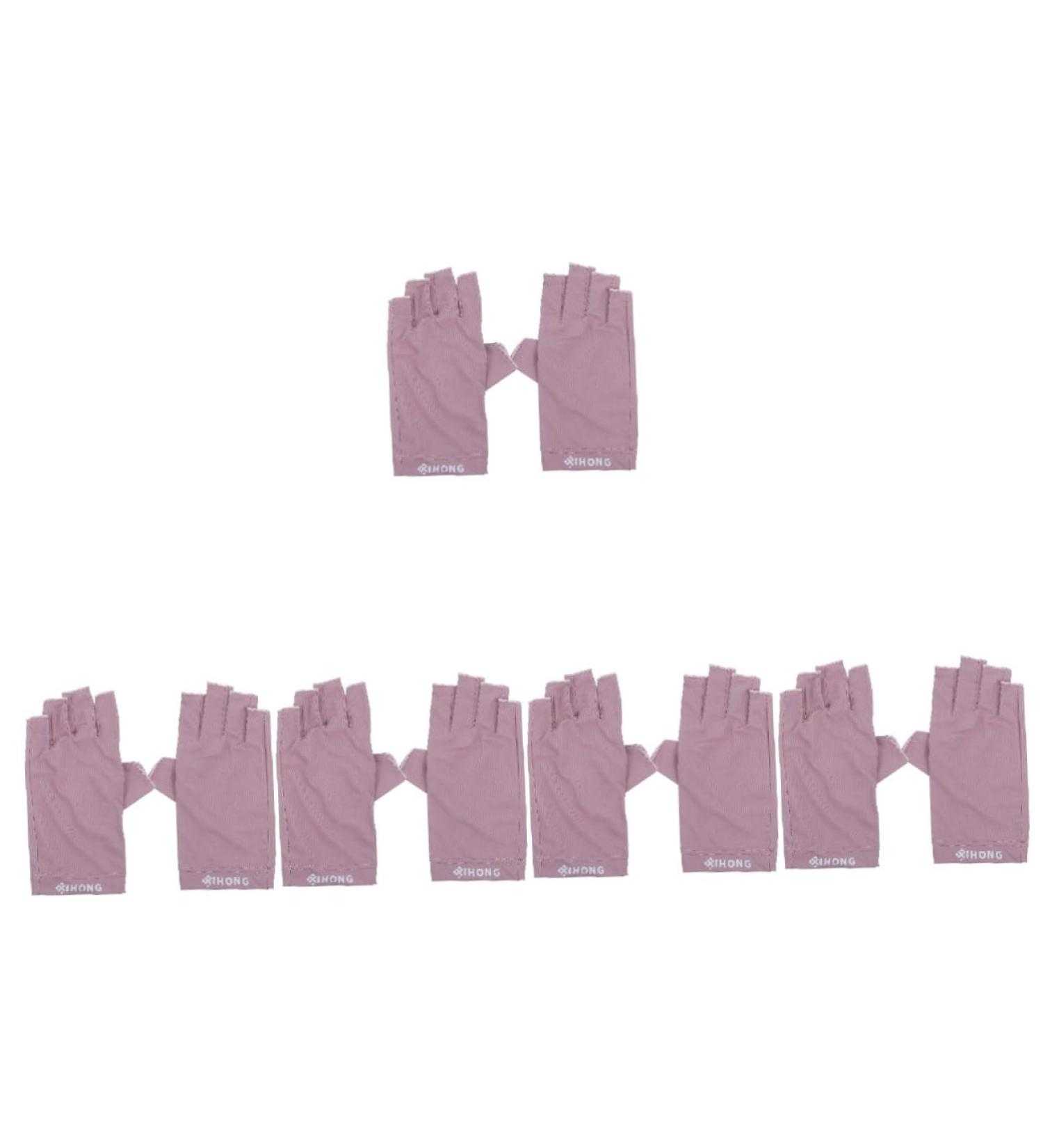 FRCOLOR Cooling Gloves Girls 5 Pairs Uv Gloves Gel Manicure Gloves Sun Protective Gloves Summer Sunblock Gloves Fingerless Manicure Gloves Uv Manicure Gloves Hand Women's Fabric Dryer - Buy Online on GoSupps.com