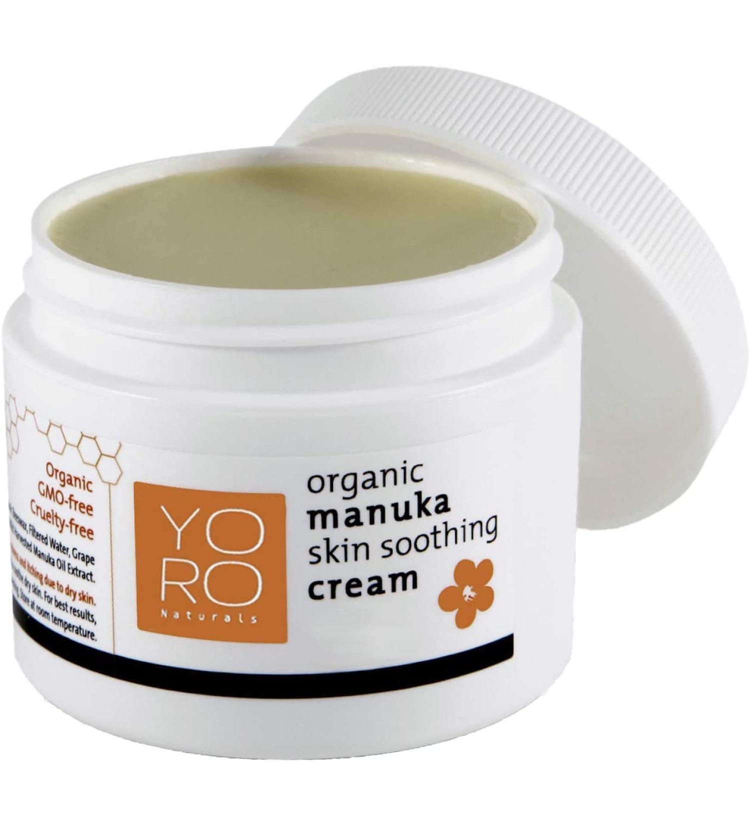 Organic Manuka Skin Soothing Cream - Dry Itchy Skin, Rosacea, Eczema Relief - Natural Psoriasis Moisturizer - 4 OZ - Buy Online on GoSupps.com