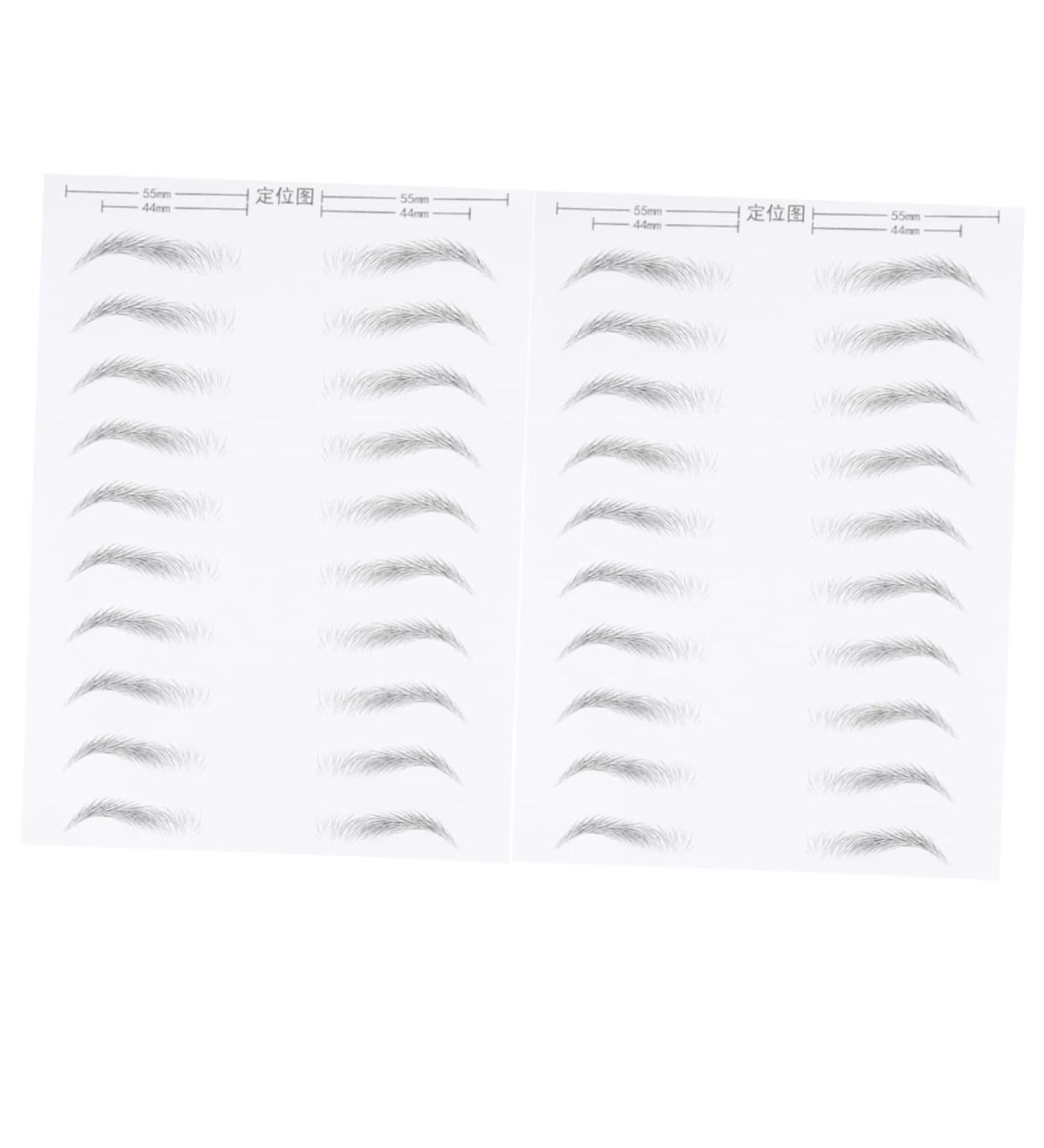 Balacoo 2 Sheets Waterproof Stickers Eyebrow Makeup Supplies Eyebrow Stickers Miss Artificial The Lazy - Buy Online on GoSupps.com