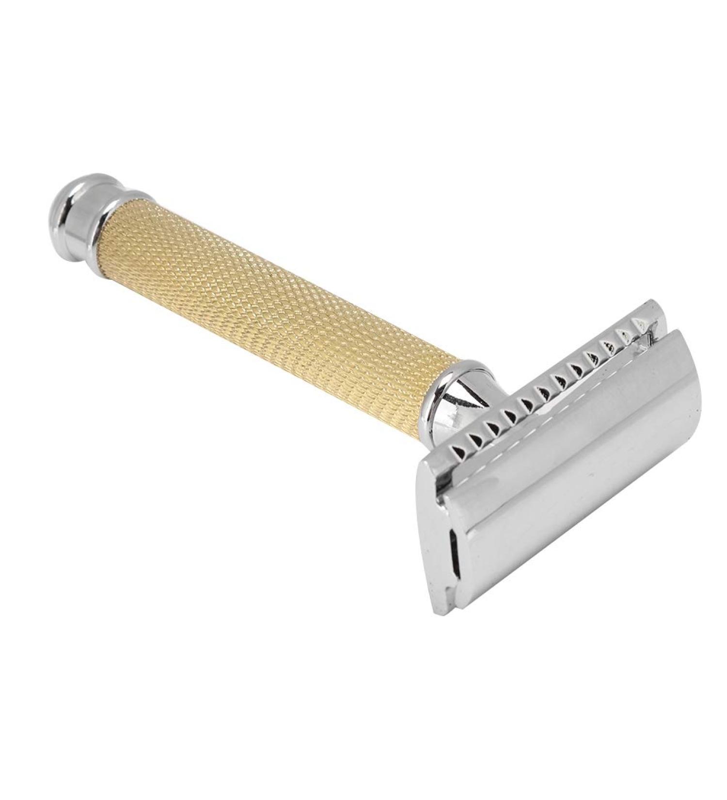 Double Edge Razor - Premium Metal Handle Safety Razor for Men | Perfect Gift for Shaving Enthusiasts - Buy Online on GoSupps.com