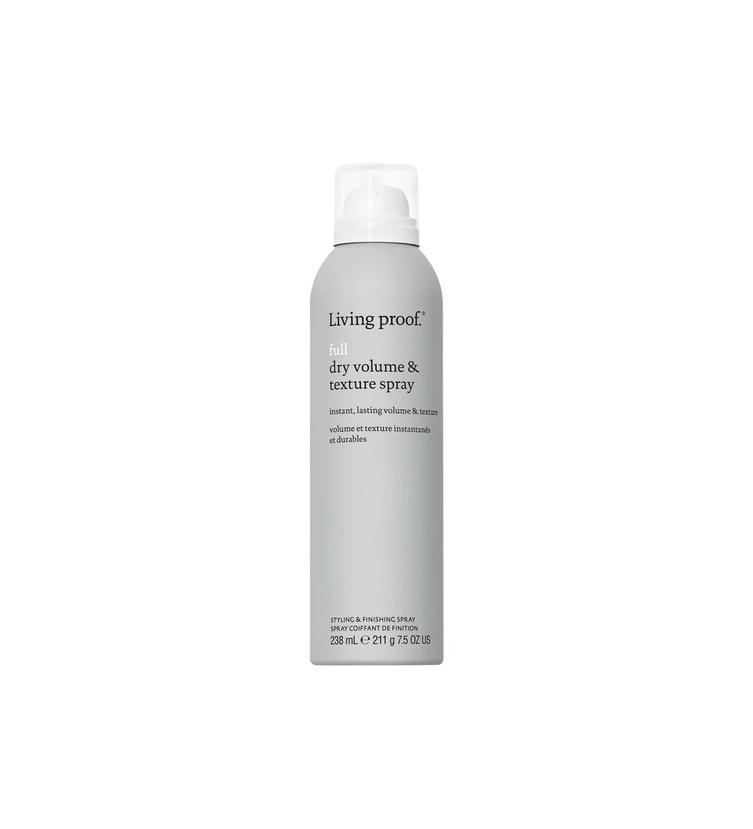 Living Proof Full Dry Volume & Texture Spray | Instantly Transforms Fine Flat or Thin Hair | Heat Protection up to 210 C | Paraben Free | Silicone Free | Vegan 238 g (Pack of 1) - Buy Online on GoSupps.com