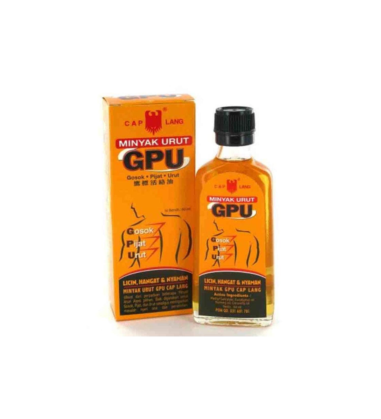 Minyak Urut GPU (Gosok-Pijat-Urut) - 60ml (Pack of 4)