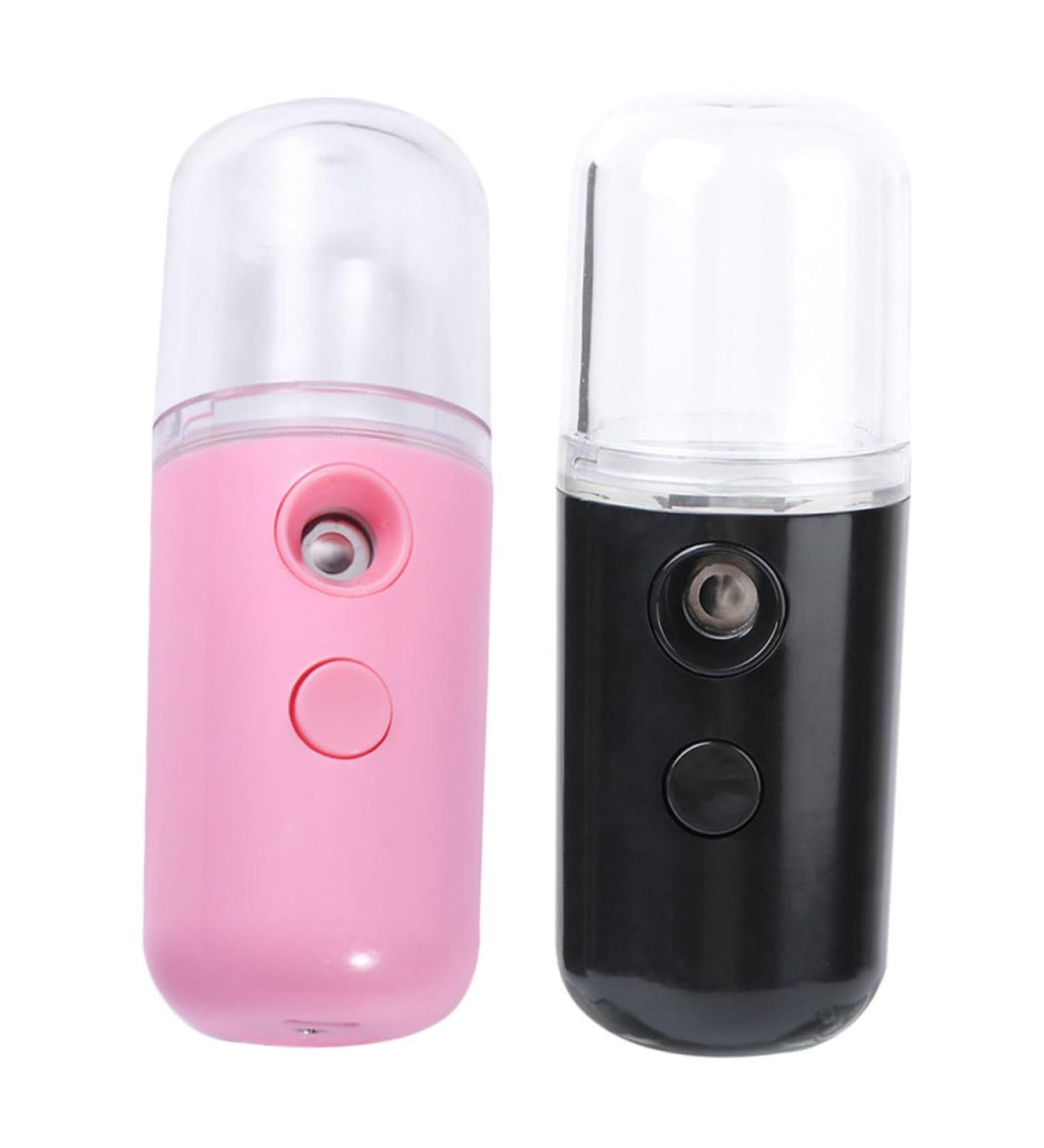 LALADEFIEE 2pcs Spray Hydrating Apparatus Skin Moistener Pink Cleaner Portable Steamer Bottle Black Plastic - Buy Online on GoSupps.com