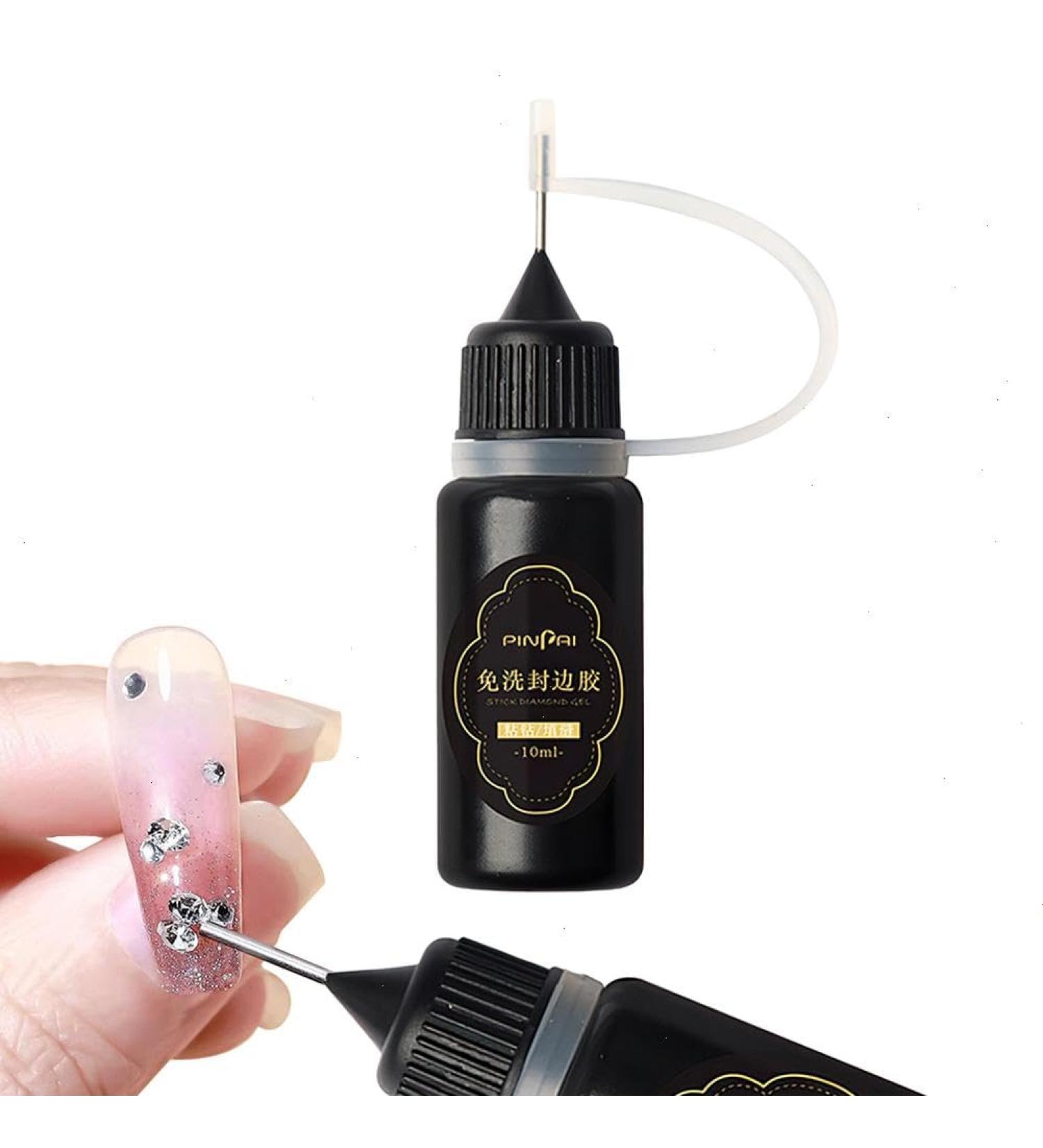 Nail Glue Premium Quality Gel Nail Glue with Stainless Steel Pinhole Design Wash-Free Sticky Drill Nail Bond Glue for Women#G410 - Buy Online on GoSupps.com