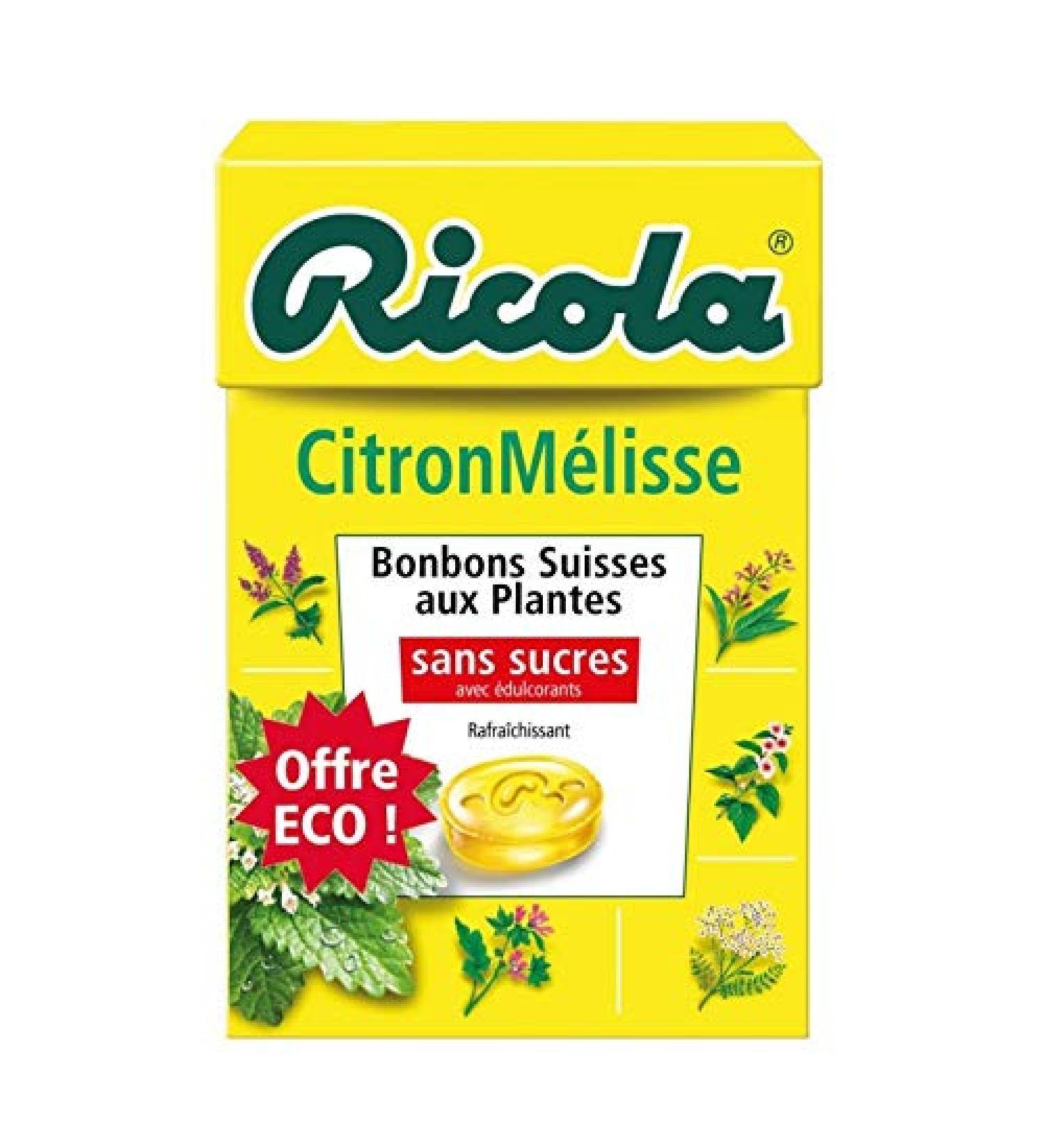 Ricola Lemon Balm Candy Box 50 g Pack of 3 - Buy Online on GoSupps.com