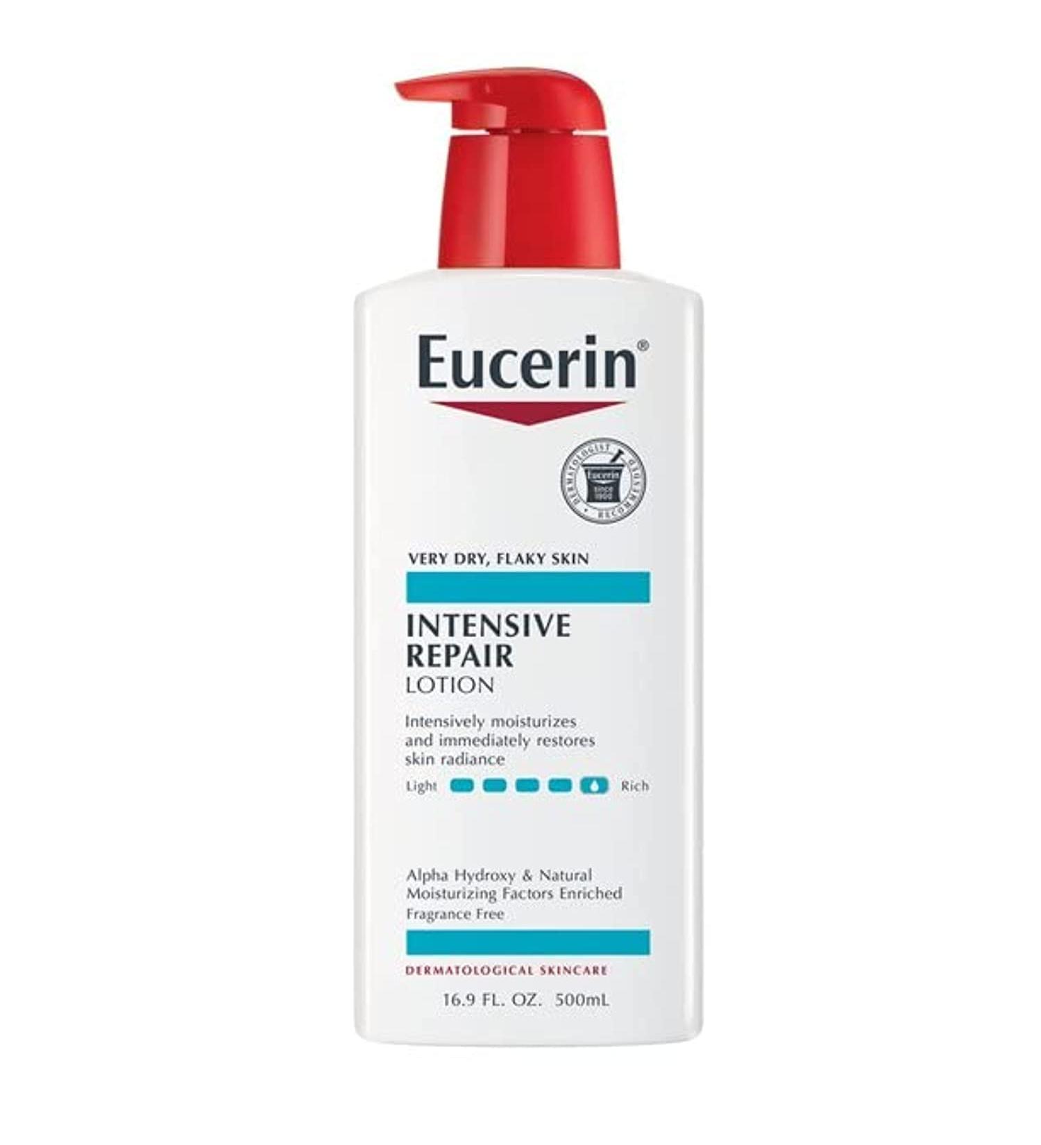 Eucerin Intensive Repair Lotion for Very Dry Skin - 16.9 oz - 2 Pack | Best Moisturizer for Dry Skin - International Shipping Available - Buy Online on GoSupps.com