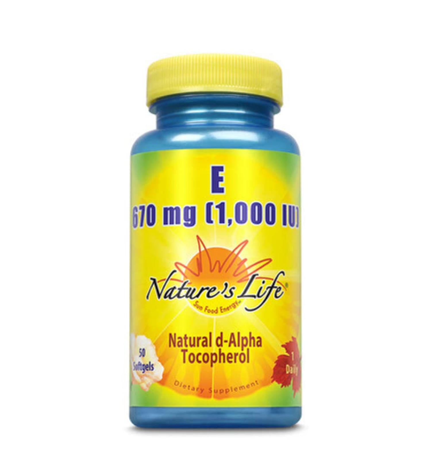 Nature's Life Vitamin E 1 000 IU | 50 ct