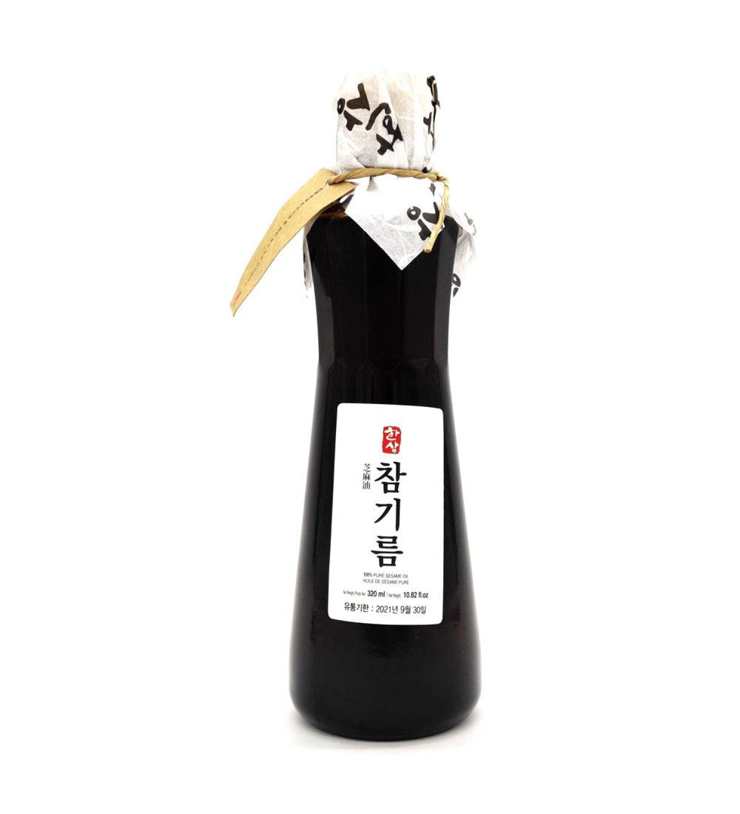 Hansang Chamgireum 100% Pure Sesame Oil - A Great Flavour Enhancer 320ml