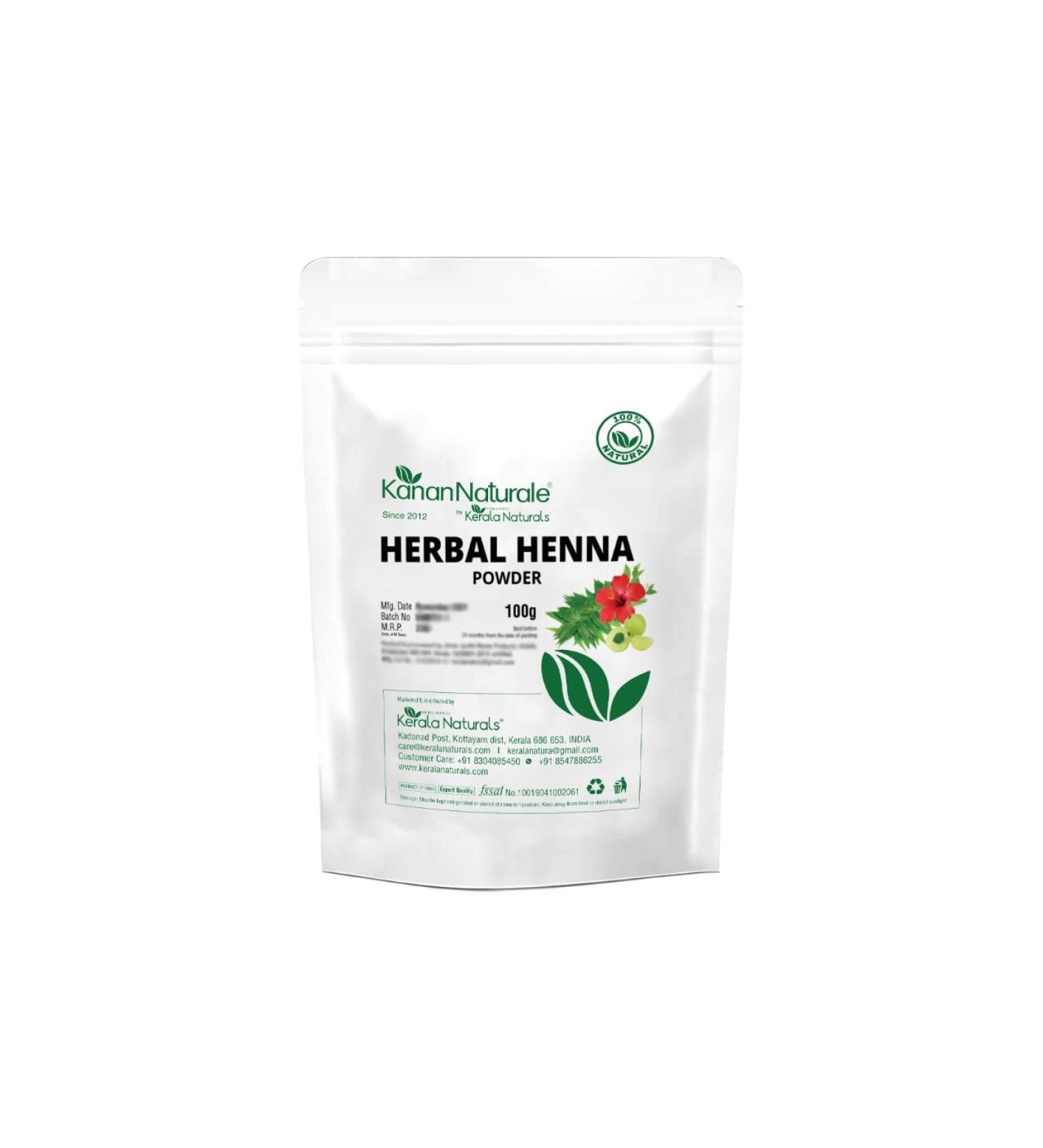 Buy Herbal Henna Powder 100g - Enriched with 12 Herbs for Natural Hair Care | International Shipping - Buy Online on GoSupps.com