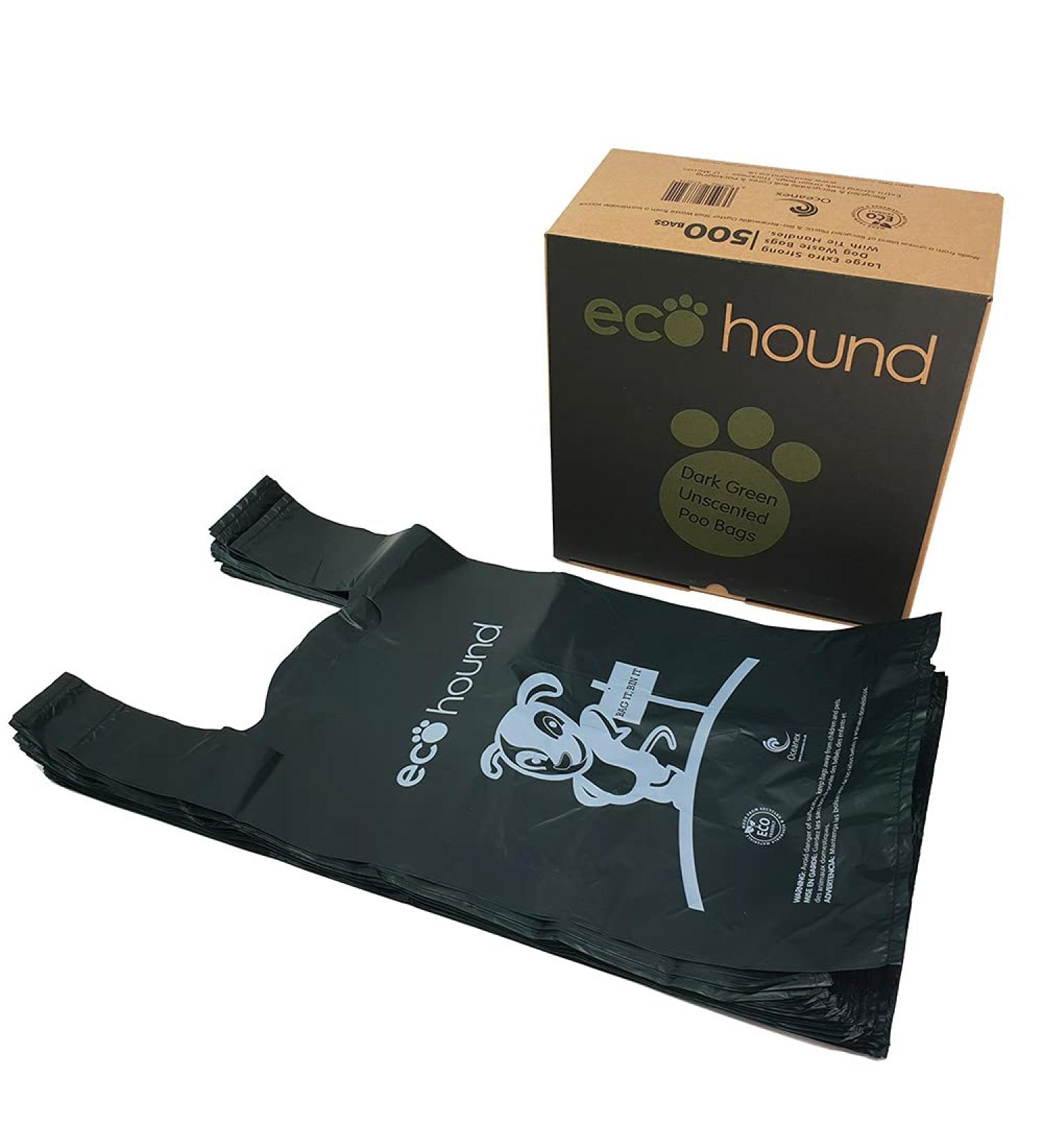 Ecohound Oceanex 500 Large Dog Waste Bags - Eco-Friendly Solution for Pet Waste Cleanup - Buy Online on GoSupps.com