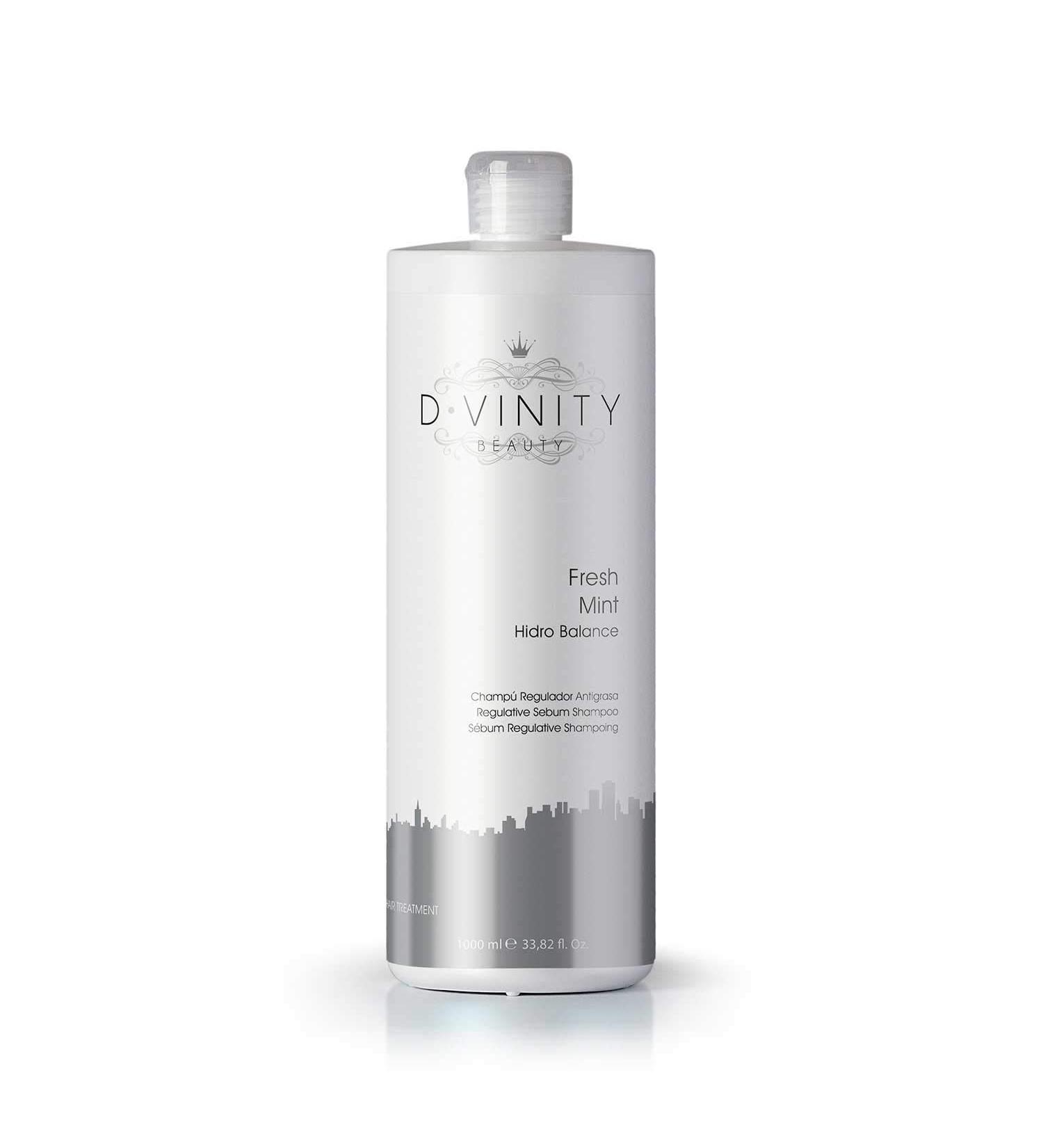  D VINITY D.VINITY Fresh Mint Anti-Grease Shampoo for Oily Hair - Fat Regulating Shampoo - Recovers Shine and Lightweight Clean and Purify Freshness (1000ml) - Buy Online on GoSupps.com