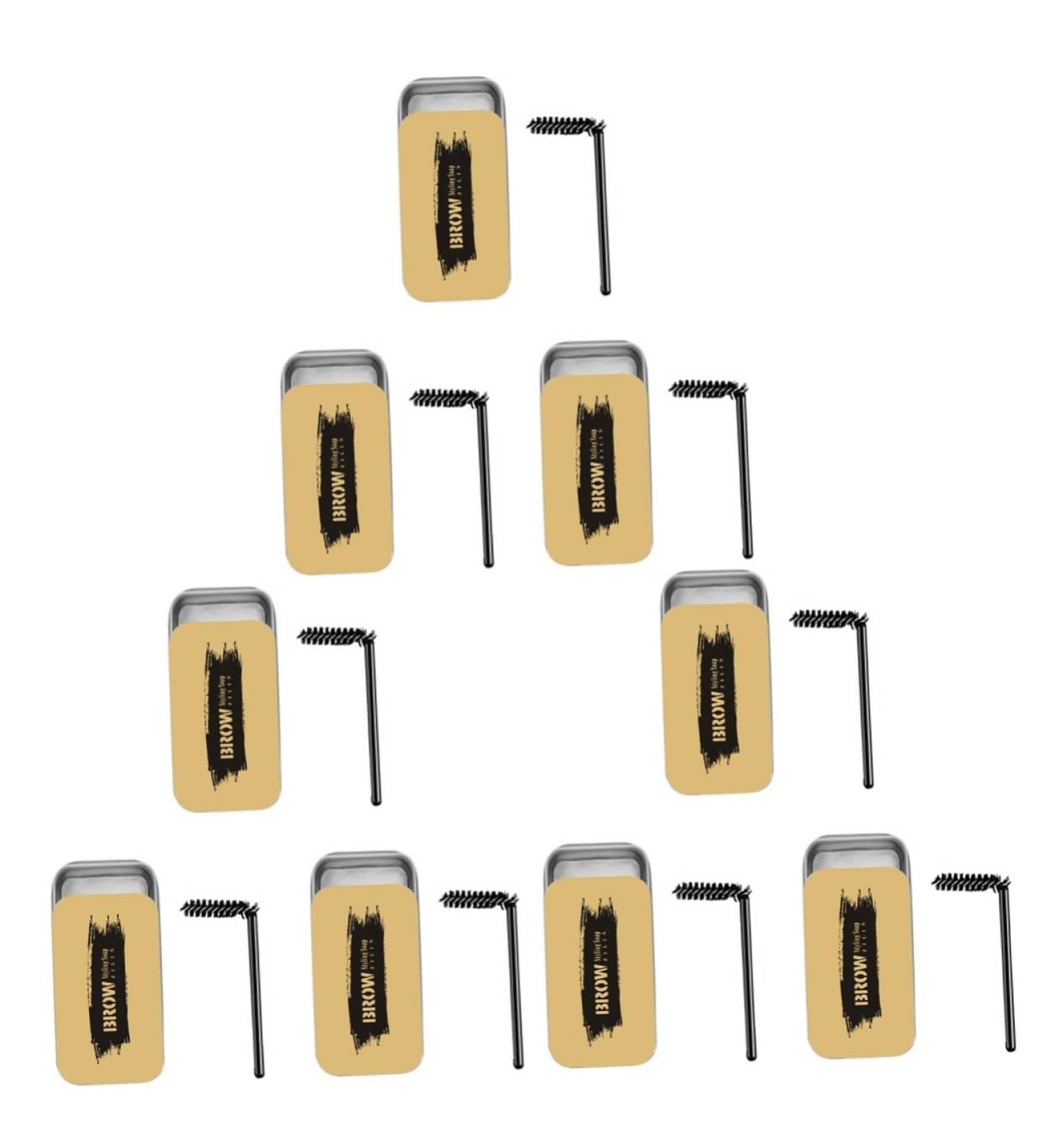  TOVINANNA 9-Piece Natural Eyebrow Makeup Kit with Styling Gel Pomade and Double-Sided Brush for a Perfect Effect - Buy Online on GoSupps.com