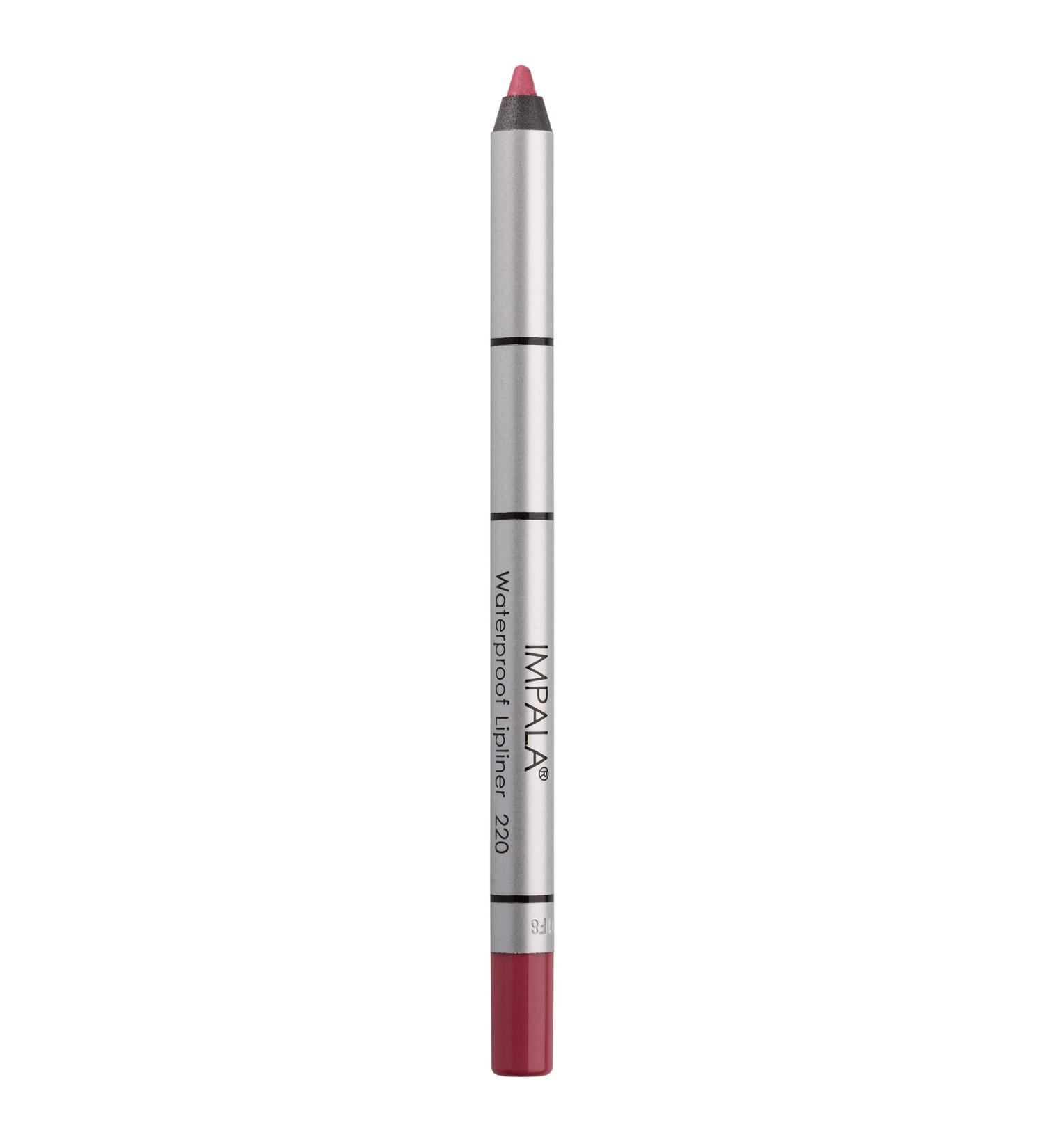 IMPALA | Creamy Waterproof Lip Pencil Fuchsia Color 220 | Permanent Lip Liner | Waterproof Lip Pencil | Long-lasting Lip Liner | Volumizing Effect 220 Fuchsia - Buy Online on GoSupps.com