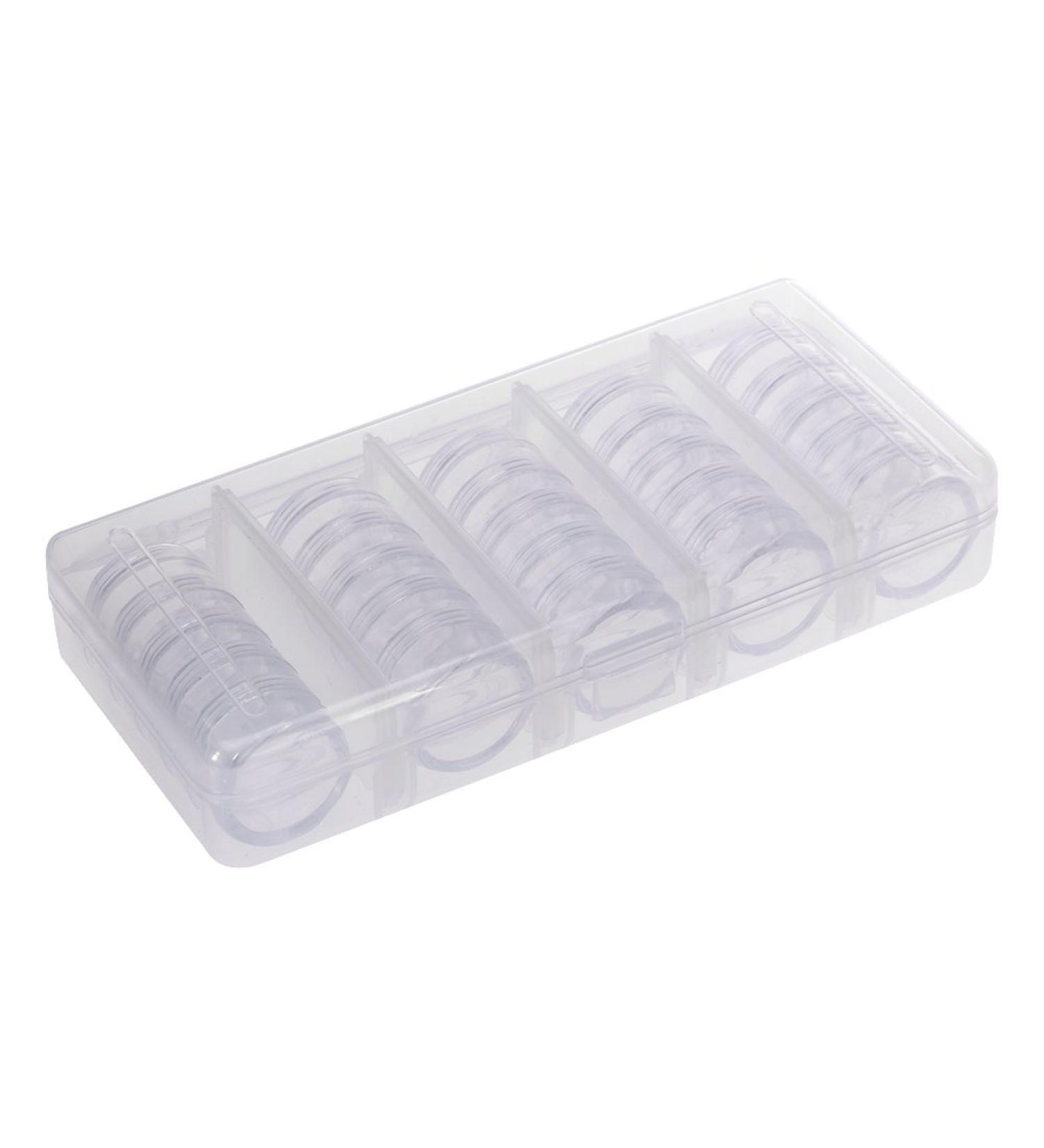 25pcs Nail Art Decorations - Transparent Sequins Glitter Storage Box Organizer for Salons | International Shipping - Buy Online on GoSupps.com