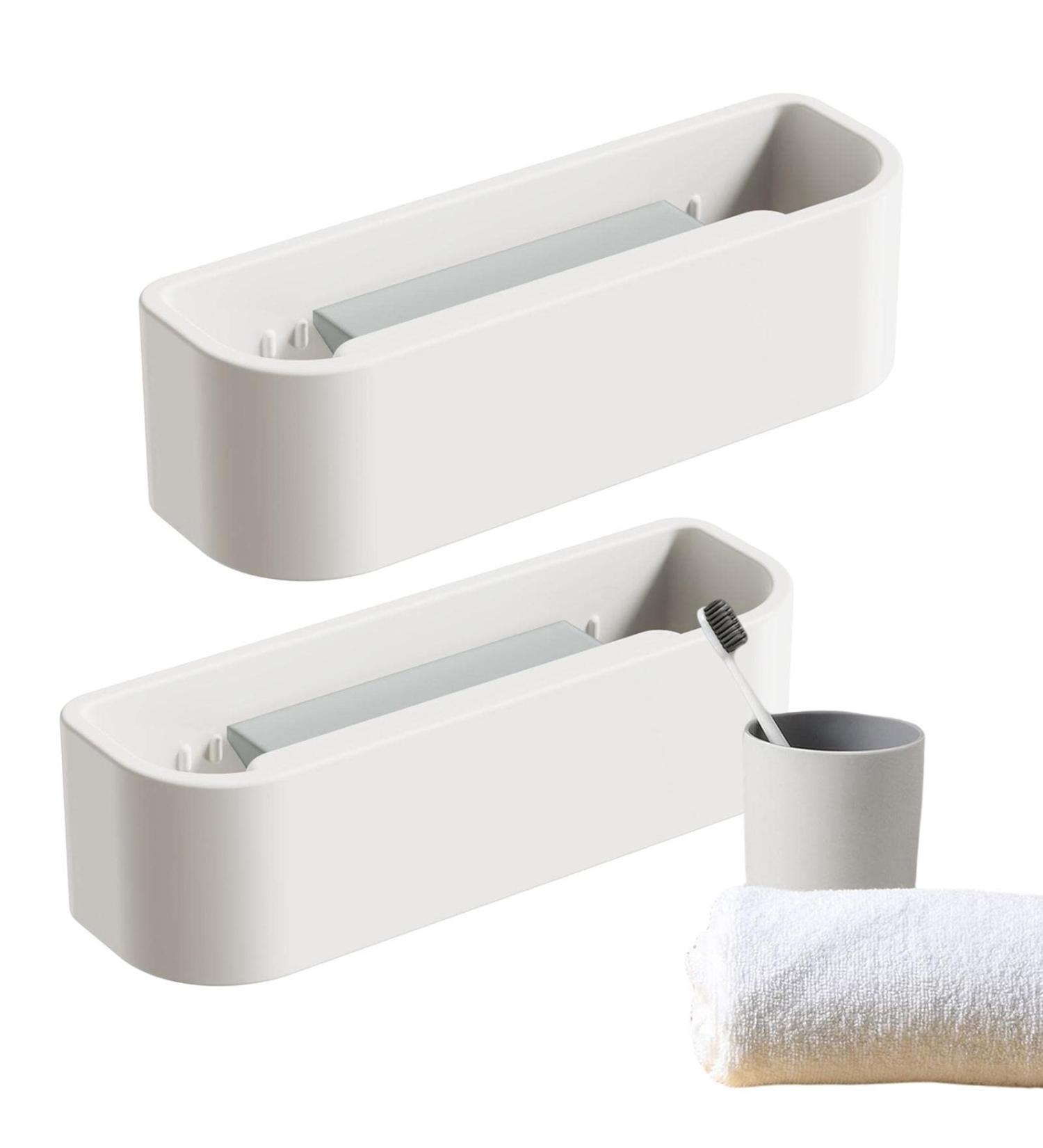 Toothpaste Tube Clamp - No-Punching Tooth Paste Tube Squeezers - Multipurpose Toothpaste Holder Bathroom Accessories for Organization Qmisify - Buy Online on GoSupps.com