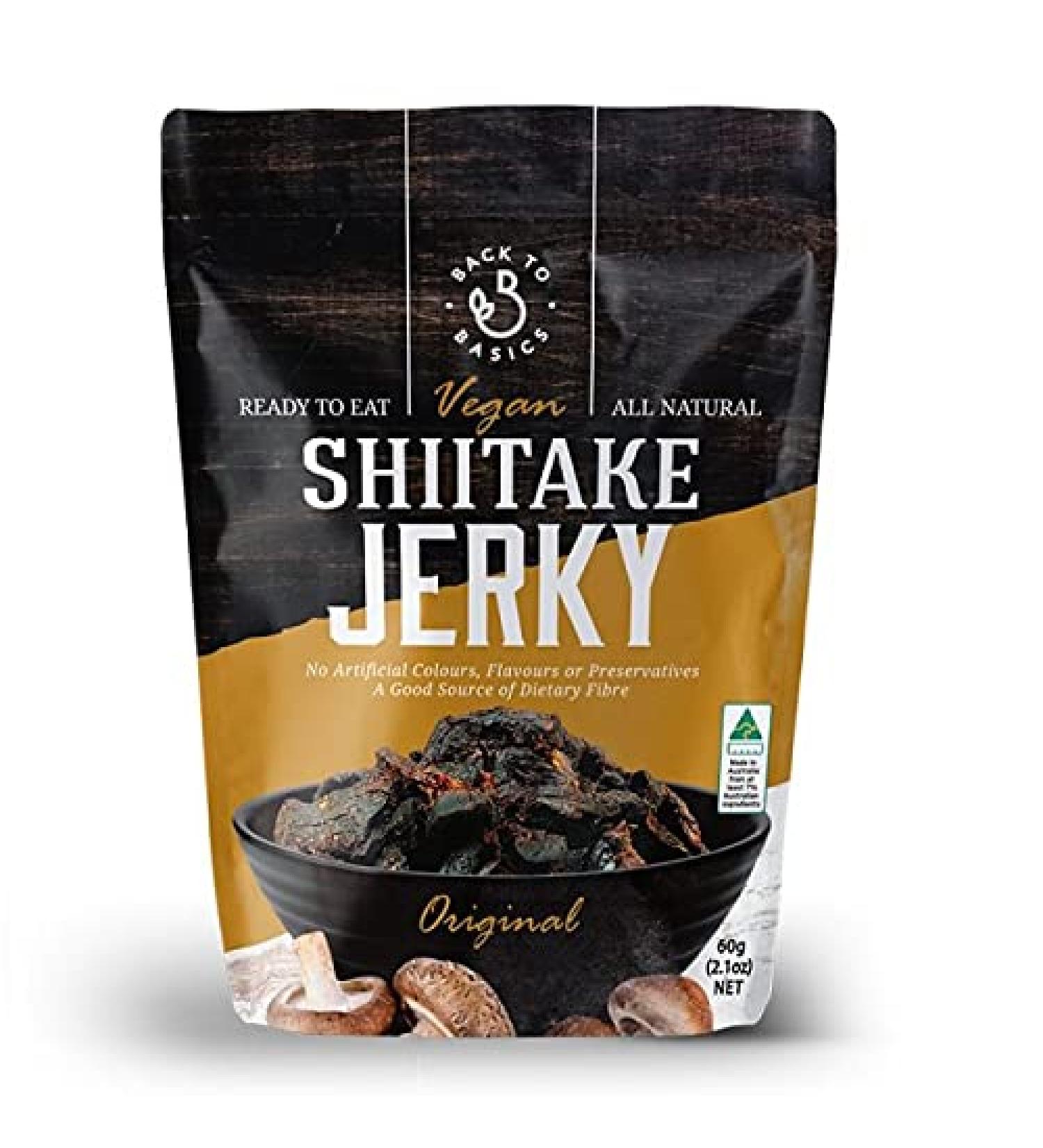 DJ & A Back to Basics Vegan Shiitake Jerky 16 x 60g