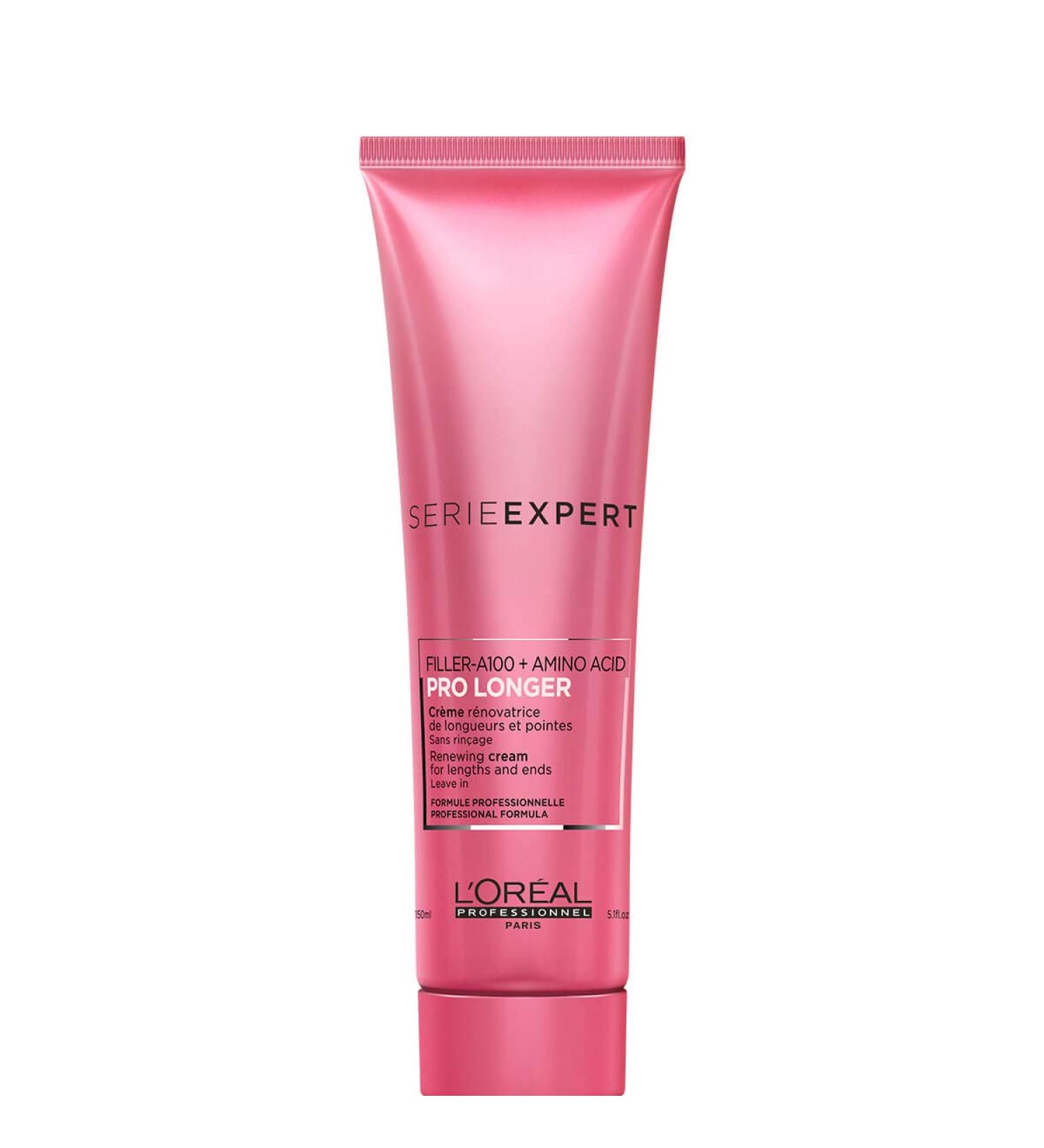 L'Or al Paris Pro Longer Leave-in Cream | Anti-Hair Breakage & Heat Protection | 150ml | Shine Smoothness & Anti-Frizz Care - Buy Online on GoSupps.com