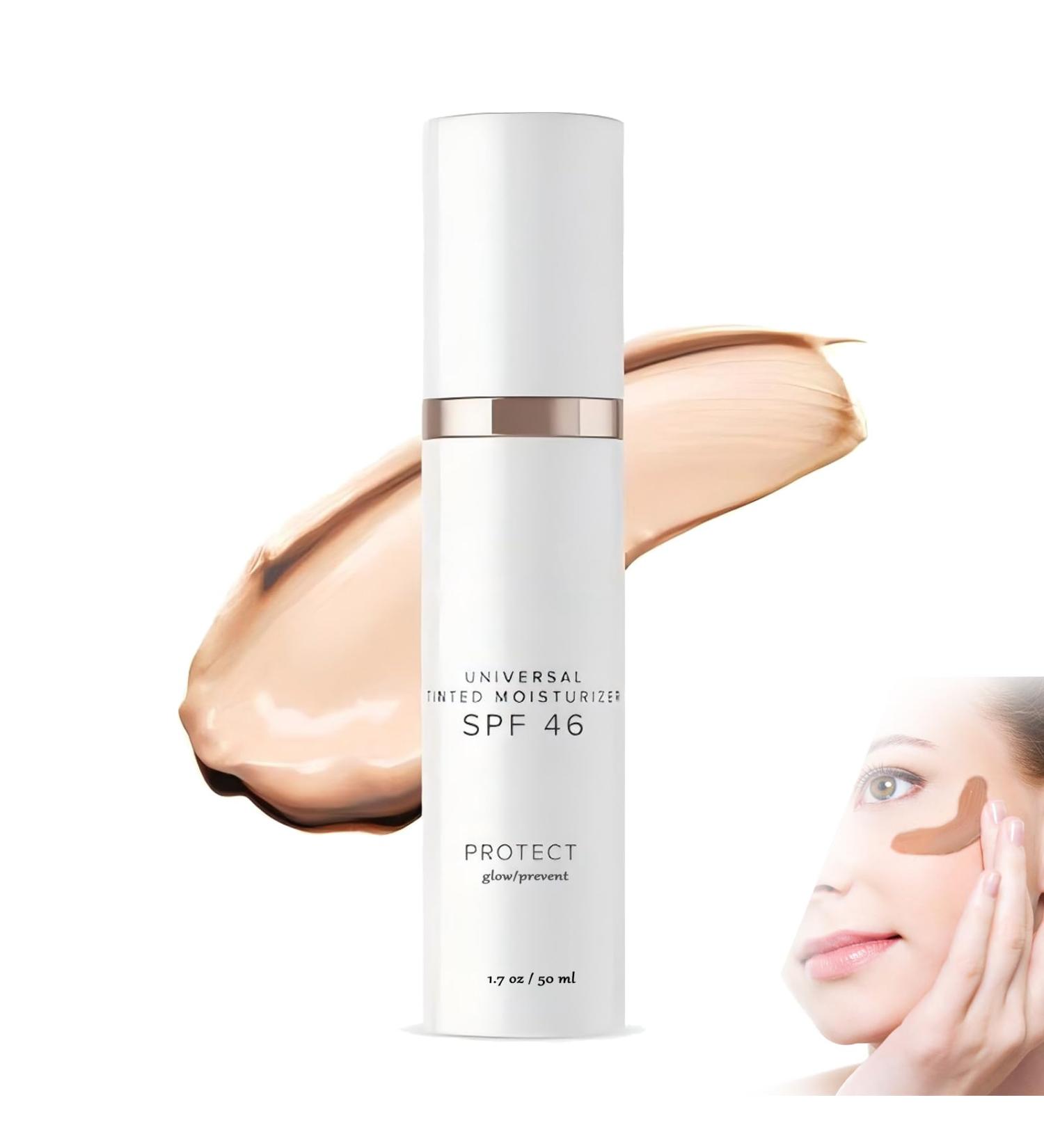 Matte Universal Tinted Moisturizer SPF 46 Sheer Coverage Anti-Ageing Tinted Face Sunscreen Broad Spectrum Protection Against UVA and UVB Rays 1.7 oz - Buy Online on GoSupps.com