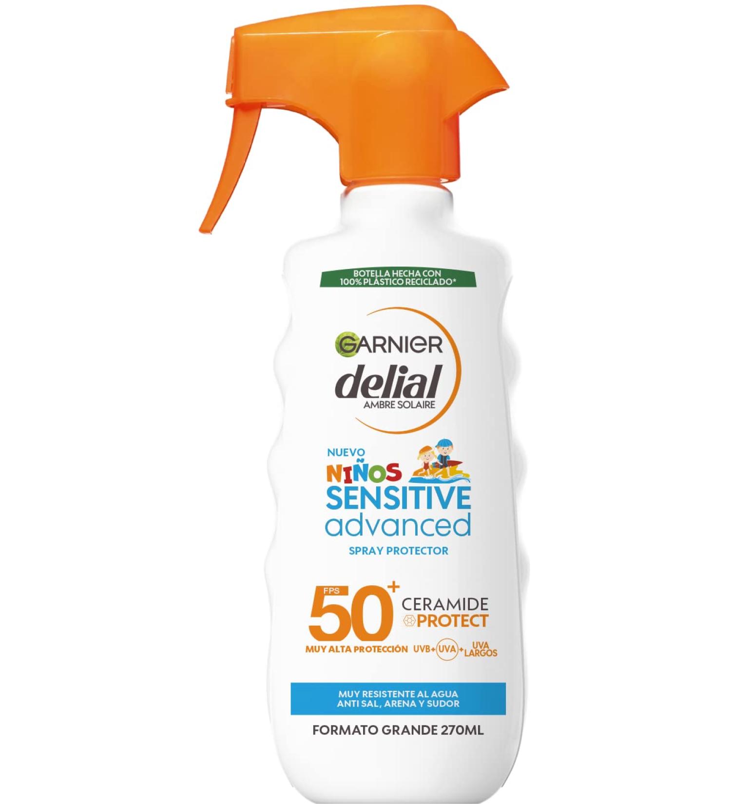 Garnier Sunscreen Spray for Kids - SPF 50+ Delial Water Sand Salt & Chlorine Resistant - 270 ml | International Shipping Available - Buy Online on GoSupps.com
