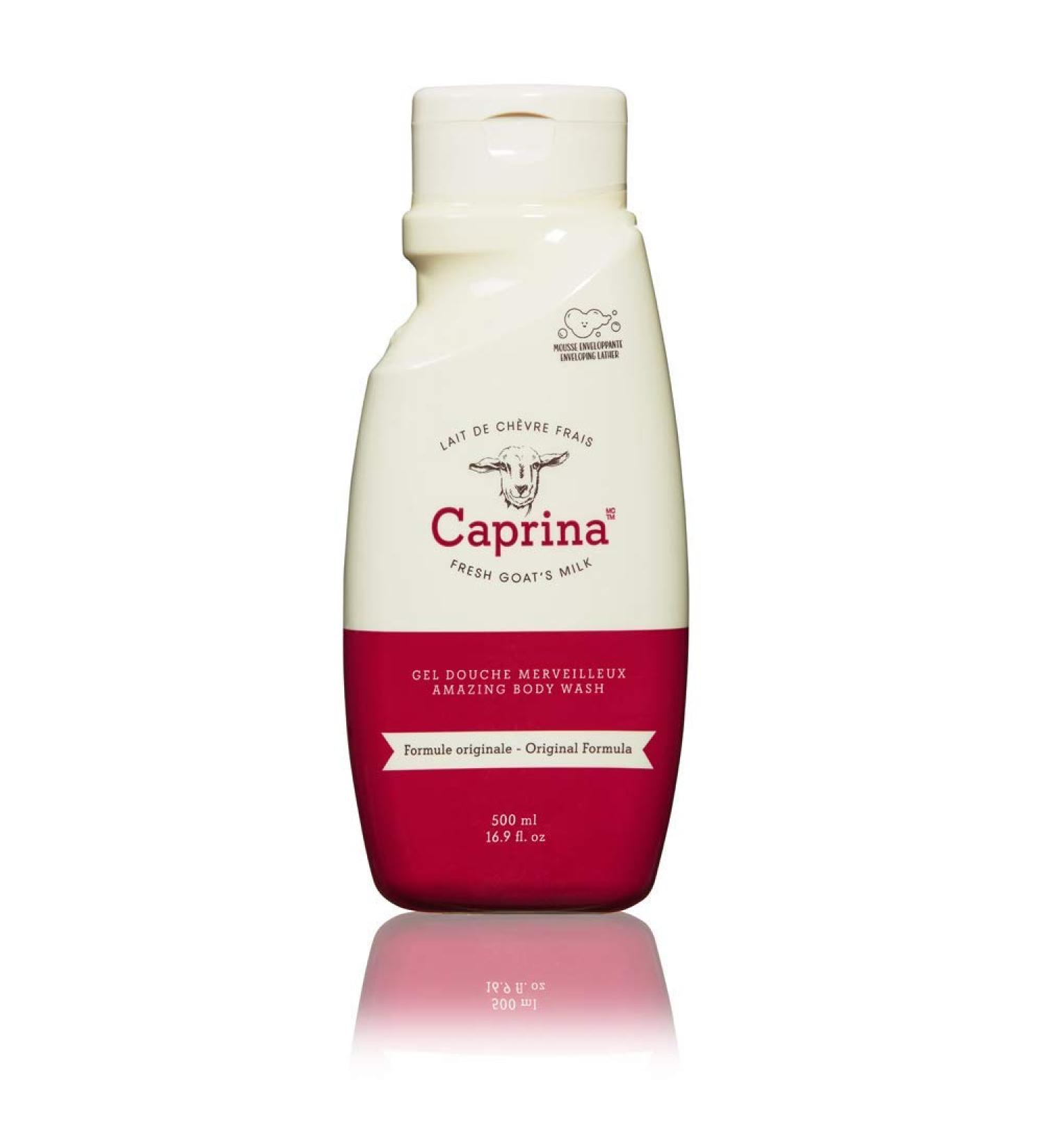 Caprina by Canus Fresh Goat's Milk Body Wash - Original 16.9 oz | Nourishing & Hydrating | International Shipping - Buy Online on GoSupps.com