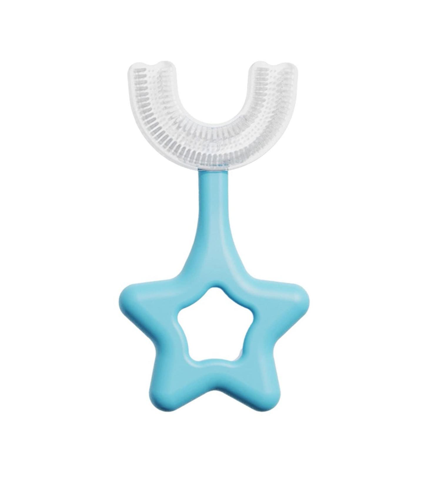 Suicra U-Shape 360 Silicone Toothbrush - Blue | Innovative Oral Care & Cleaning Massage Toothbrush - Buy Online on GoSupps.com