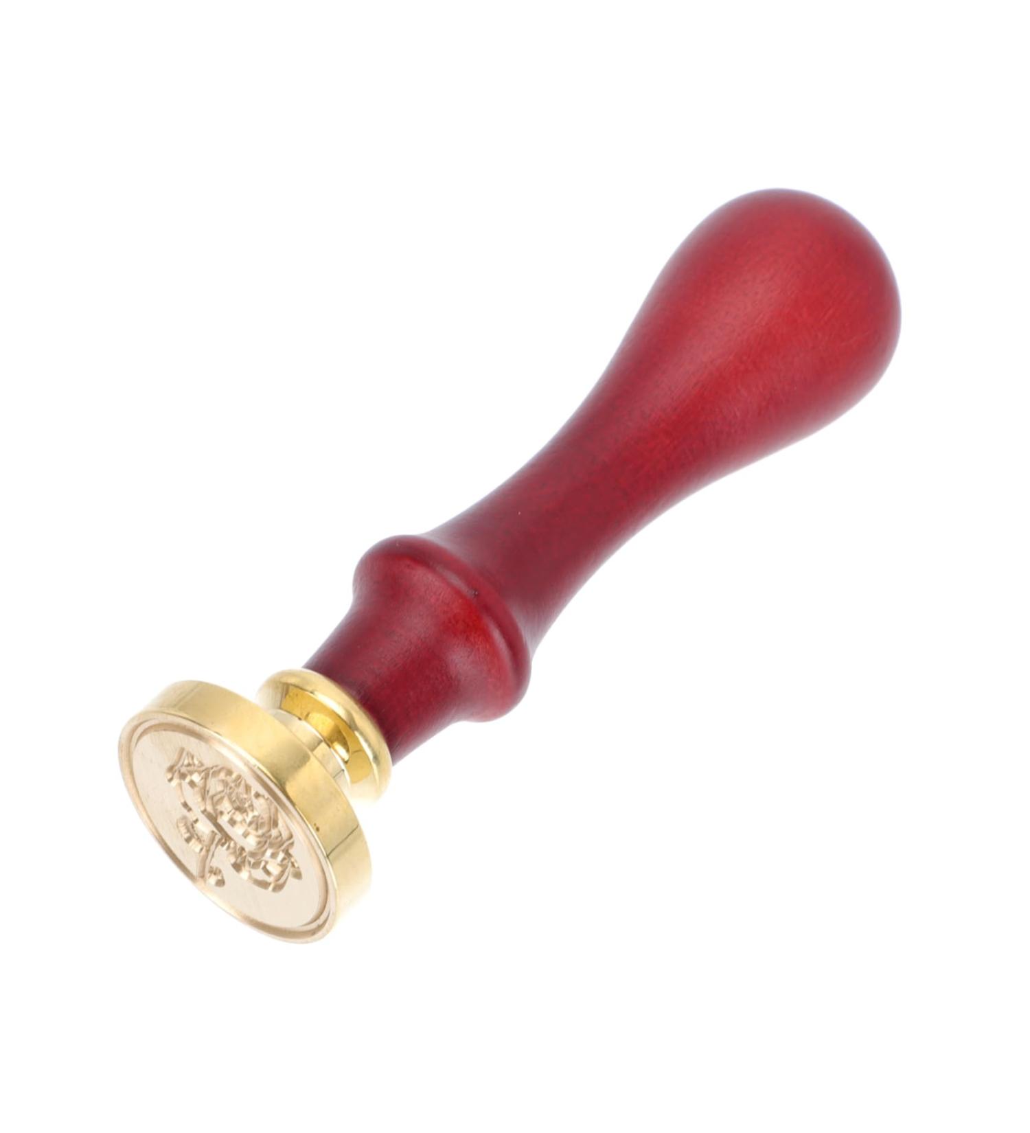 NULYLU 2 Pcs Dispensing Plate Tool Eyeshadow Tamper Tool Vintage Wax Seal Stamp Handle Copper Copper Head - Buy Online on GoSupps.com