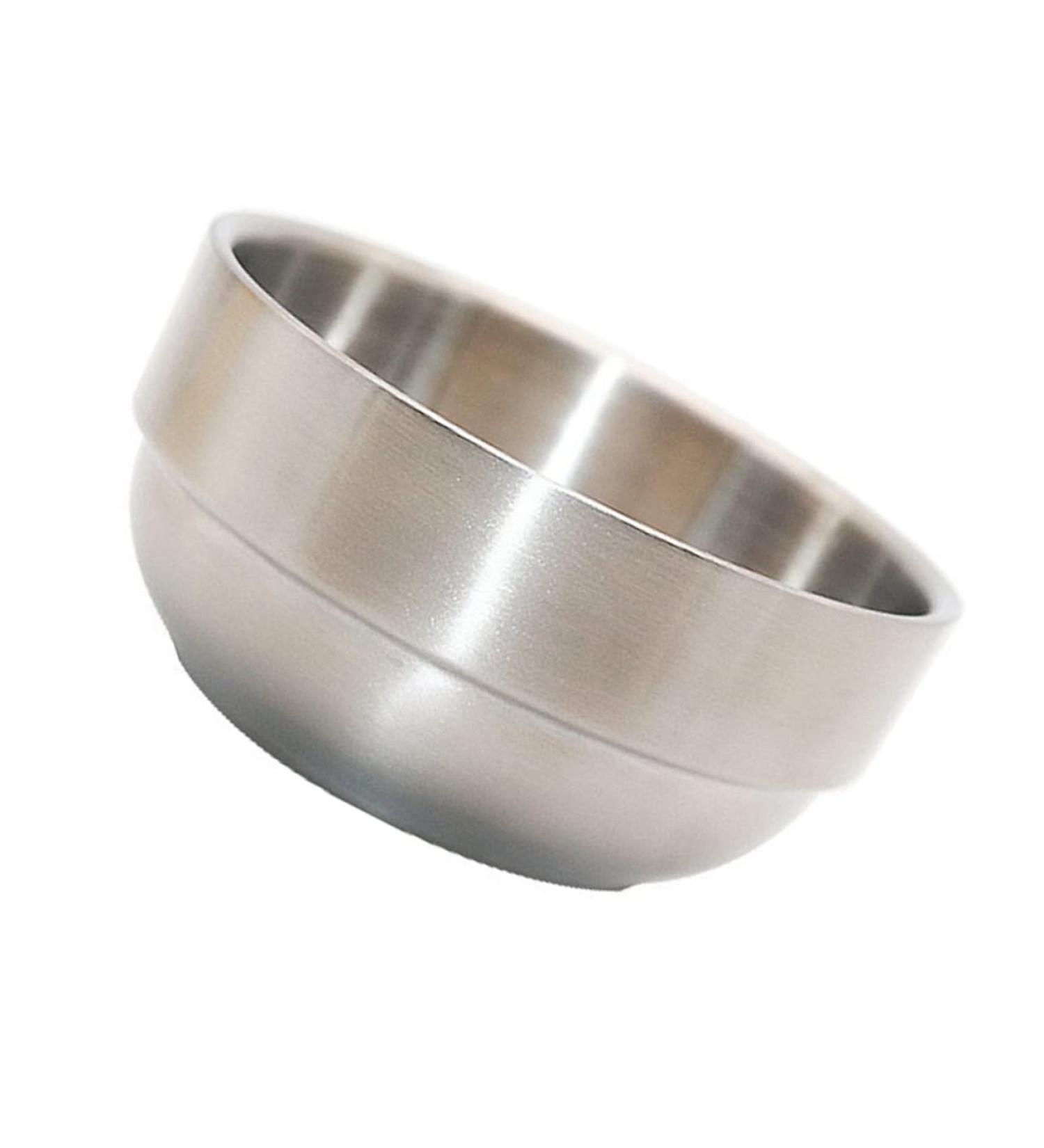 Minkissy Foam Dishwasher Soap Cream Bowl for Men - Stainless Steel Shaving Tool Box 9x9x4.9cm - Ideal for Beard Care & Pigment Mixing - Buy Online on GoSupps.com
