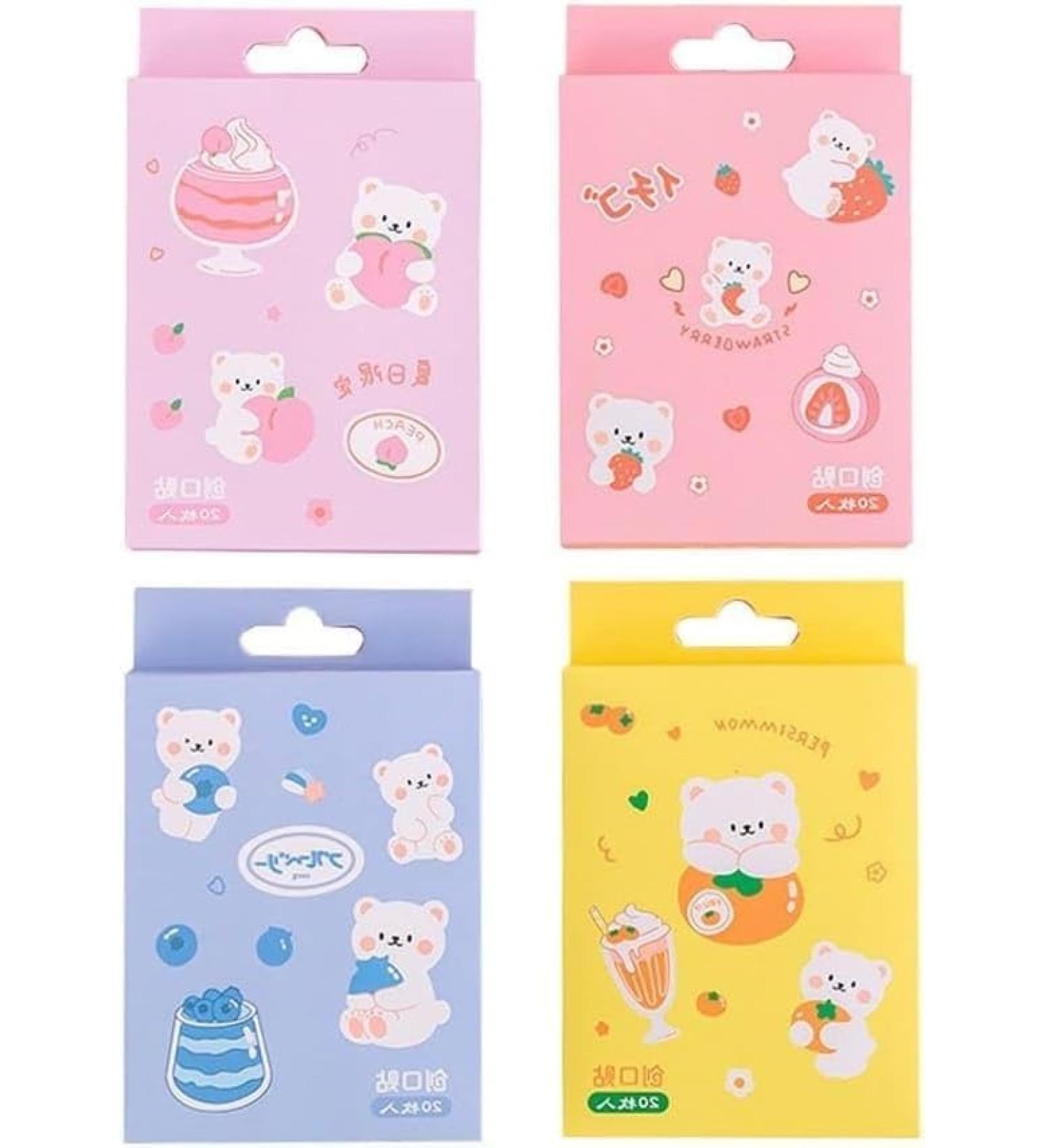 20 Pcs Waterproof Adhesive Bandages for Kids - Cute Cartoon Designs & Elastic Band-Aids - Health & Household Supplies - Buy Online on GoSupps.com