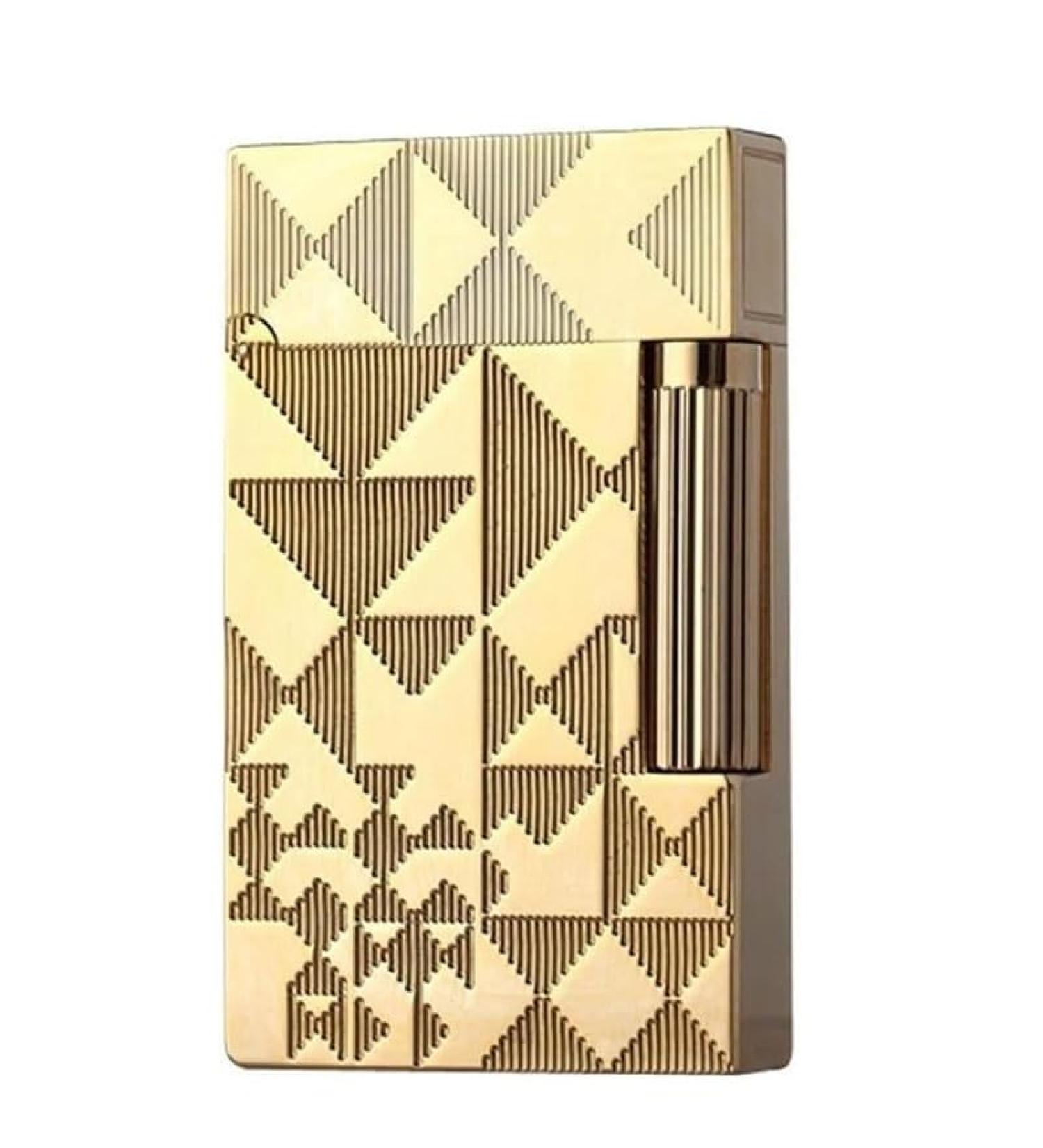 Classic Flip-Top Side-Slide Ignition Butane Torch Lighter Metal Gas-Filled Retro Men's Lighter Suitable For Candles Cigars Indoor And Outdoor High-End Men's Dad Husband Gift high-end Business Gift Gold 2 - Buy Online on GoSupps.com