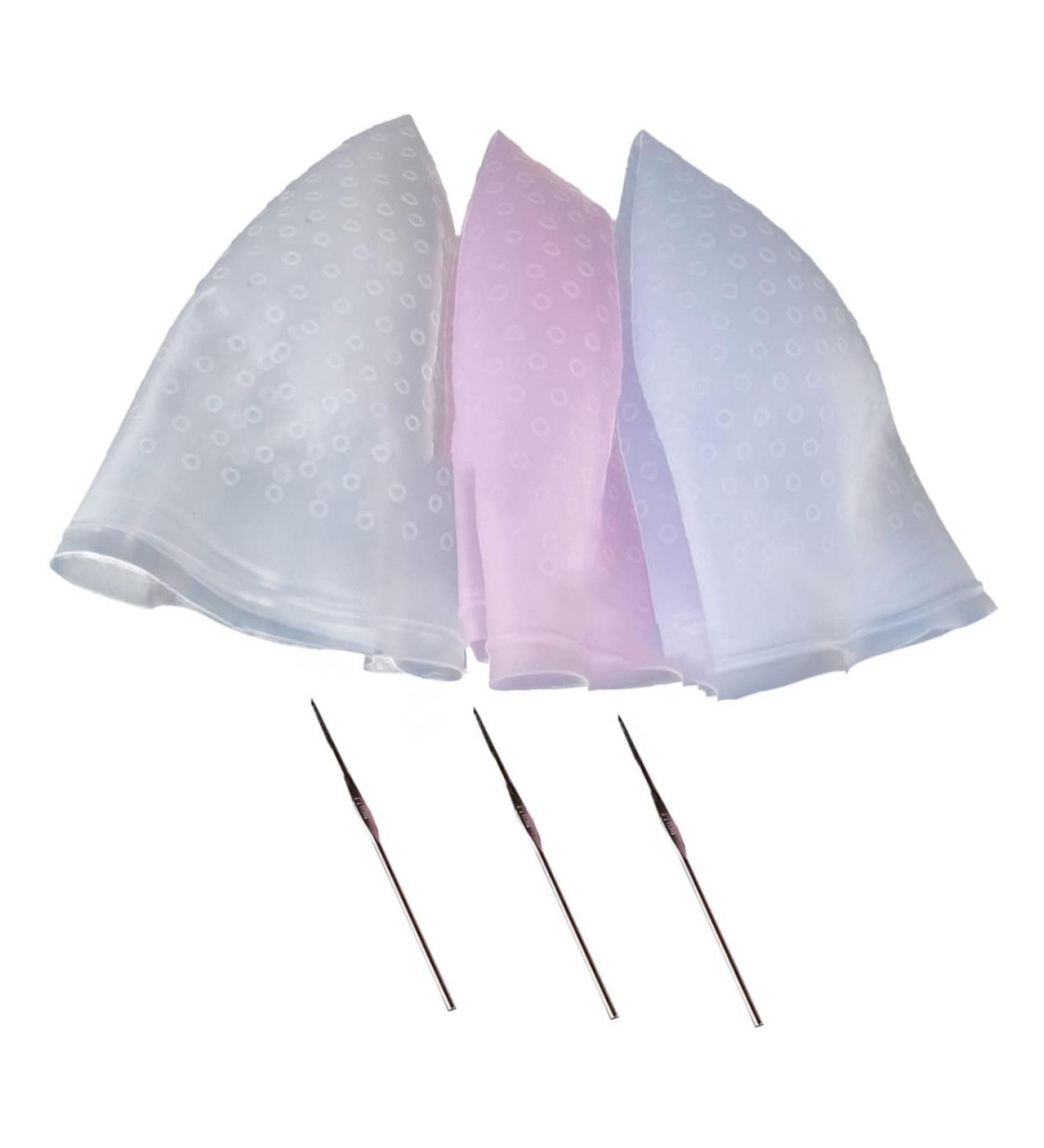 FRCOLOR 1 Piece Tool Hair Dyeing Hair Dye Highlight Cap Hair Highlighting Kit Salon Hair Cap Dyeing Colour Caps Silicone Cap Set Frosted Makeup Set - Buy Online on GoSupps.com
