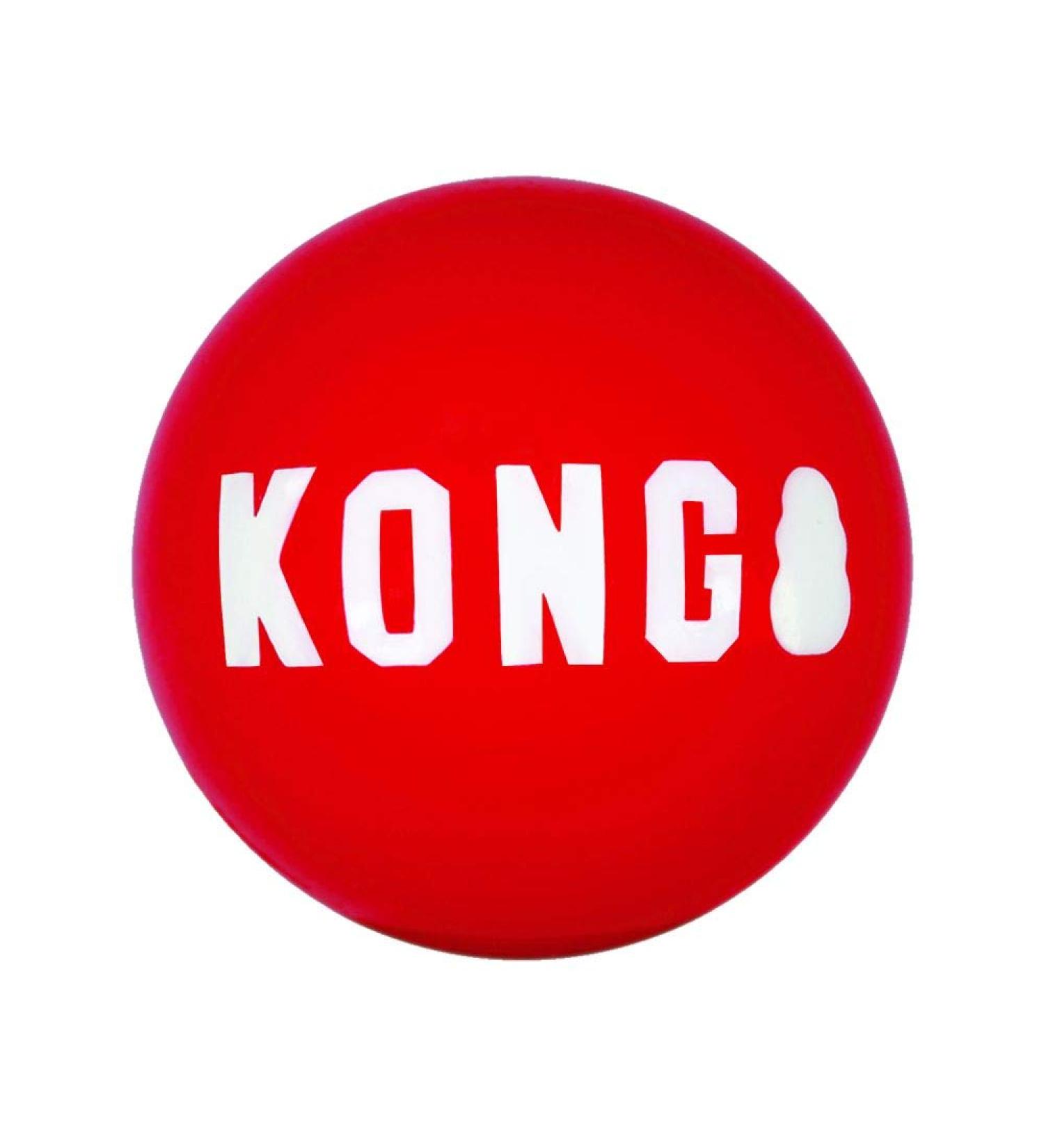 KONG - Signature Balls - 2 Pack Durable Ball for Chasing and Retrieving - For Medium Dogs Red M - Buy Online on GoSupps.com