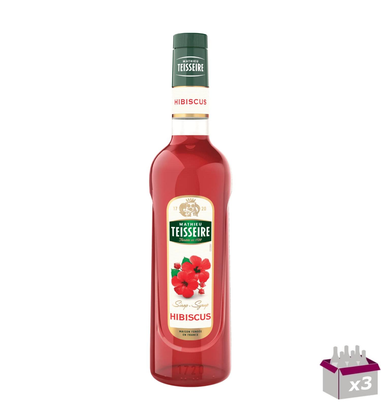TEISSEIRE Hibiscus Syrup 70 ml Pack of 3