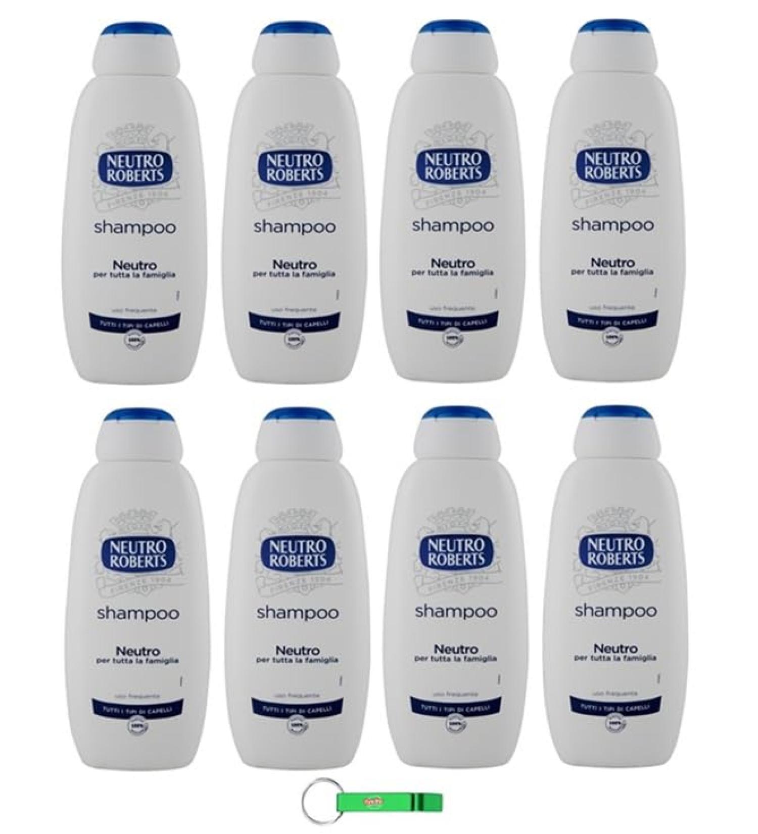 Neutro Roberts Lot de 8 shampoings neutres pour tous les types de cheveux Ingr dients d'origine naturelle 450 ml + Ingr dients d'origine naturelle + Porte-cl s Beni Culinari - Buy Online on GoSupps.com