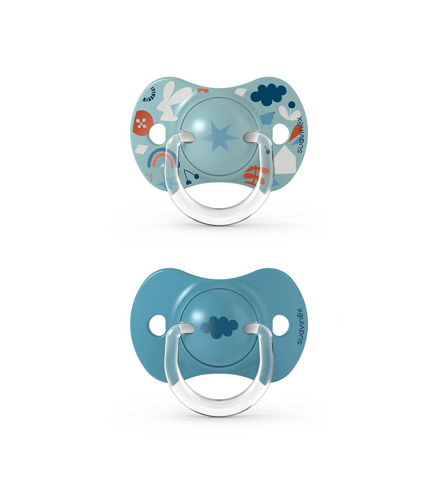 Suavinex Symmetrical Silicone Lollipops Sx Pro Soft & Flexible Forest Blue for 6-18 Months International Shipping Available - Buy Online on GoSupps.com