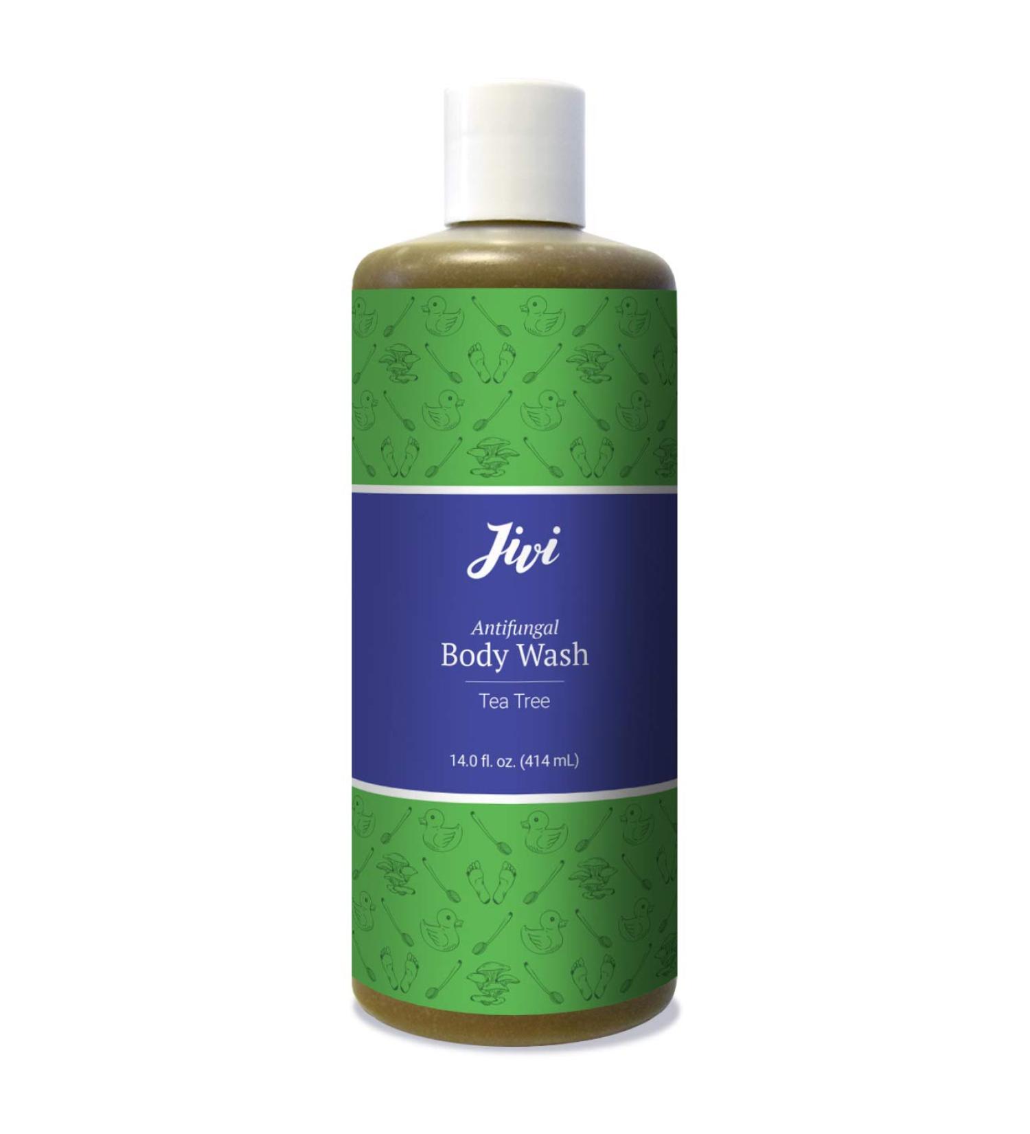 Jivi Antifungal Body Wash 12 Fl Oz - Treats Athlete's Foot, Toenail Fungus, Ringworm, Jock Itch & More - With Tea Tree Oil - Buy Online on GoSupps.com