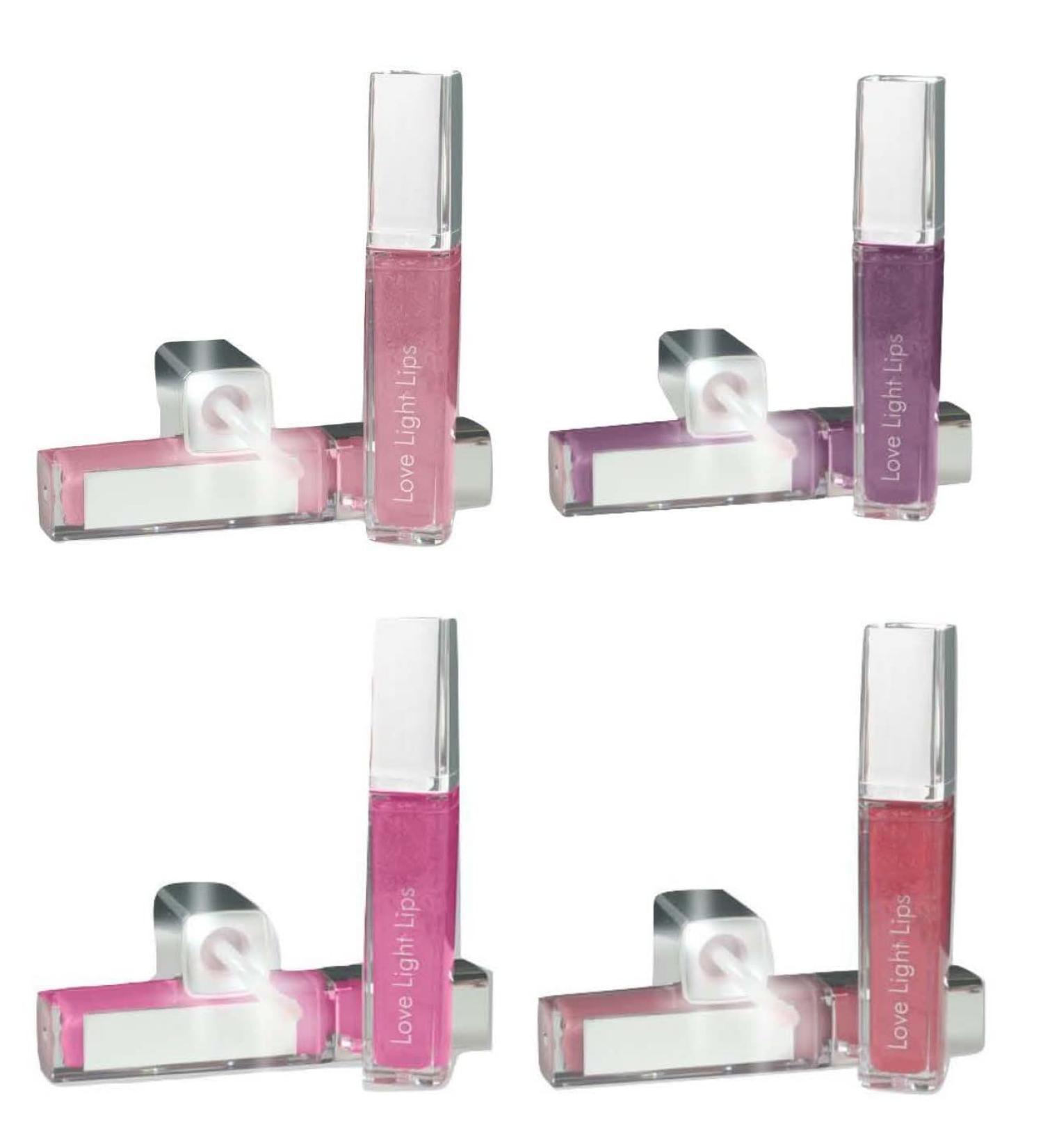 Love Light Lips | Lighted Lip Gloss with Mirror | 4 Colors for Holidays Christmas & Bridal | Gift of Peace Grace Compassion & Nirvana - Buy Online on GoSupps.com
