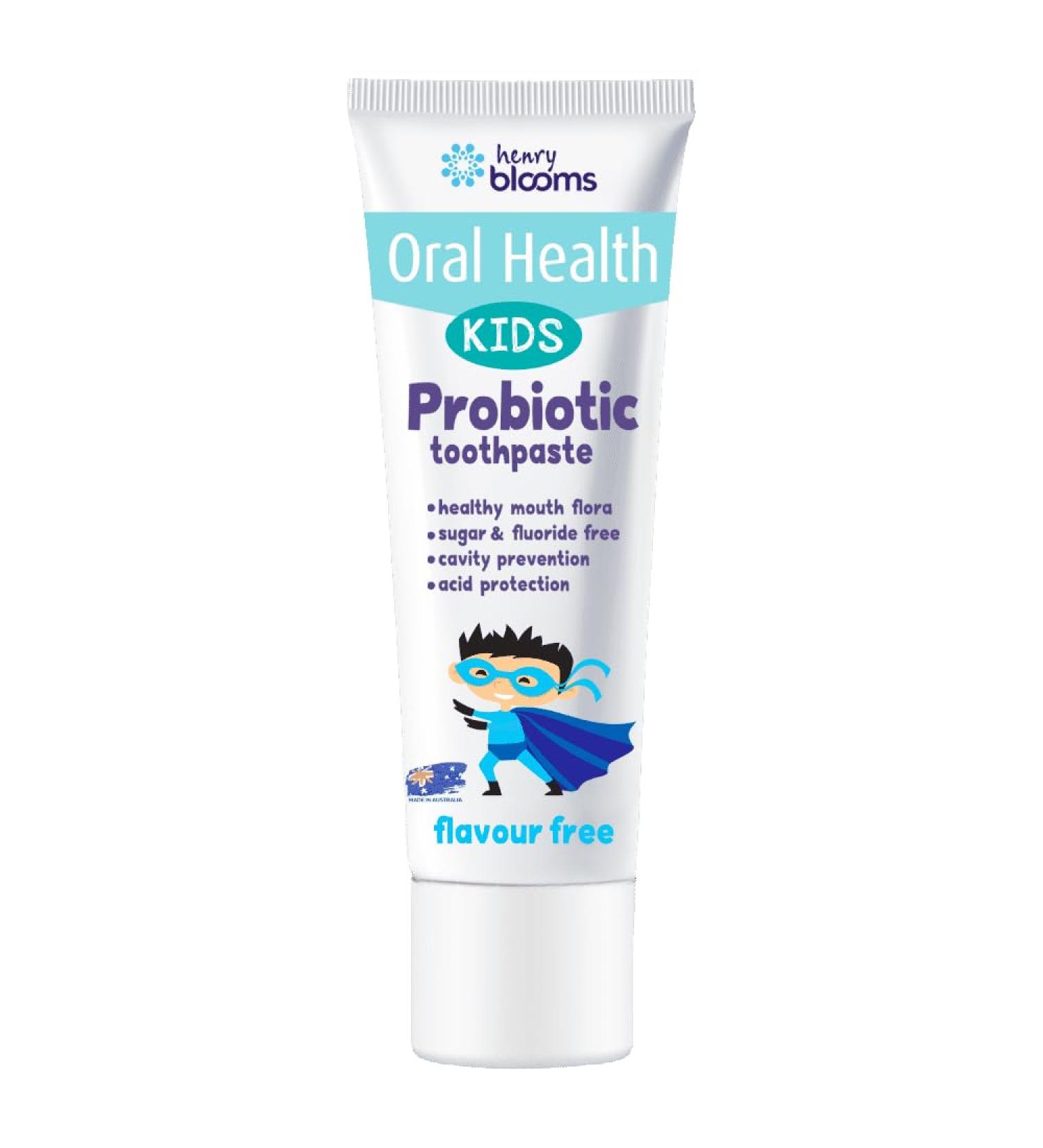Blooms Kids Probiotic Toothpaste Flavour Free 50g
